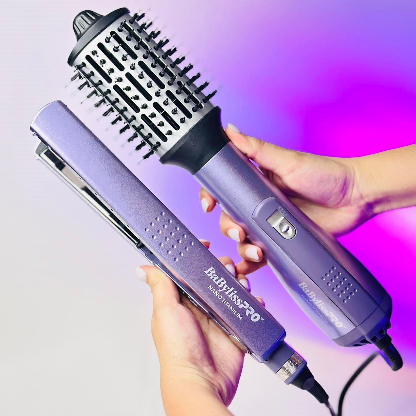 Kit plancha 32mm y cepillo secador 64mm Babylisspro lavanda-7