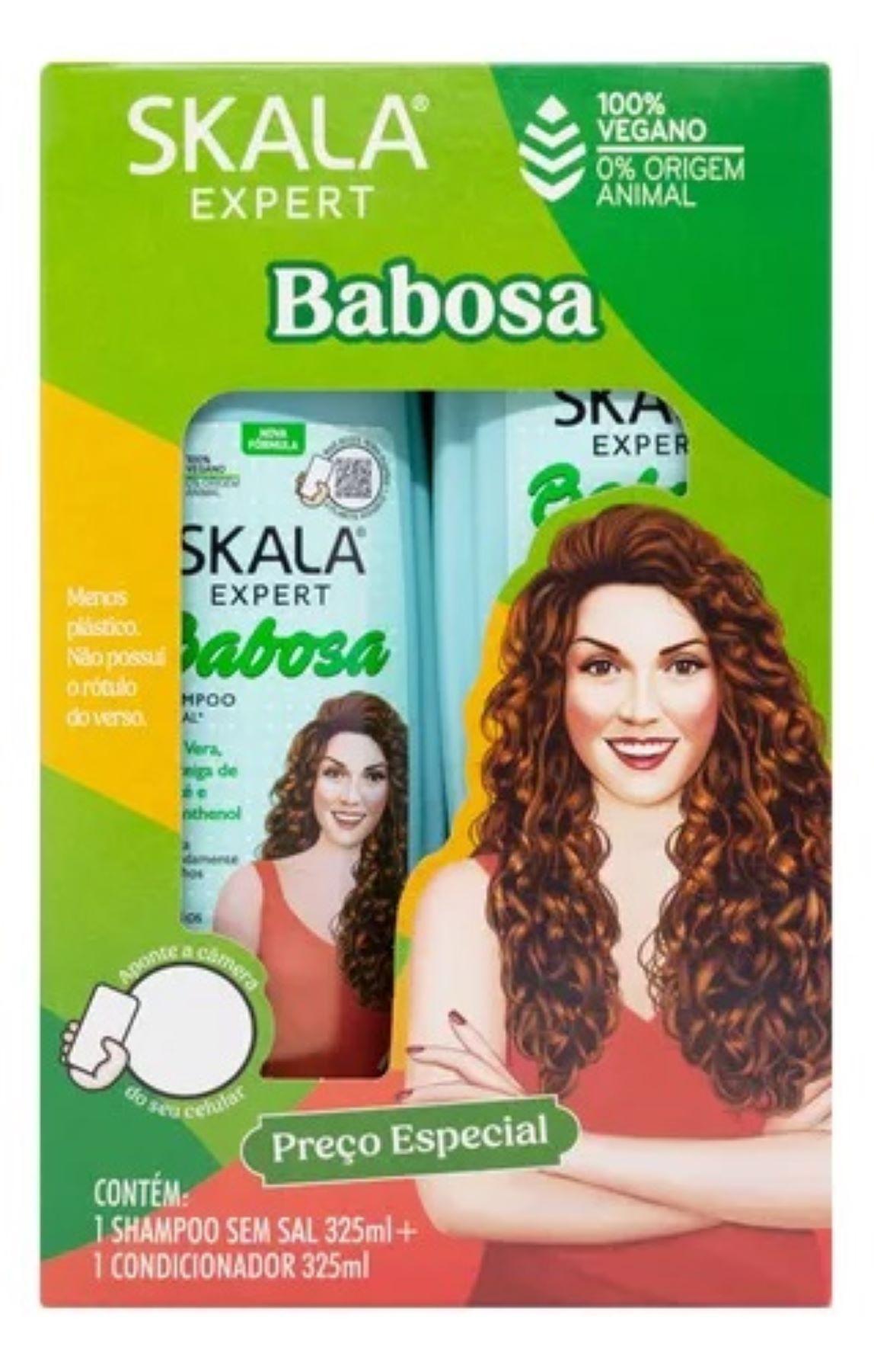 KIT SHAMPOO Y ACOND BABOSA ALOE VERA SKALA EXPERT 650ML-3