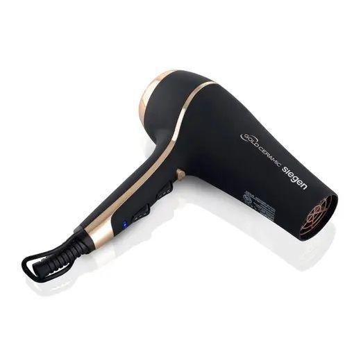 Secador De Pelo Siegen Sg3035 Negro 2niv Coolshoot Tourmalina Ion-5