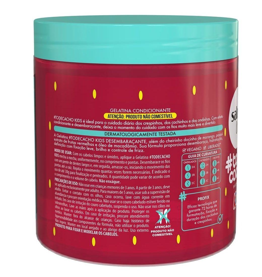 GEL DESENREDANTE KIDS MORANGO 550 G SALON LINE-2