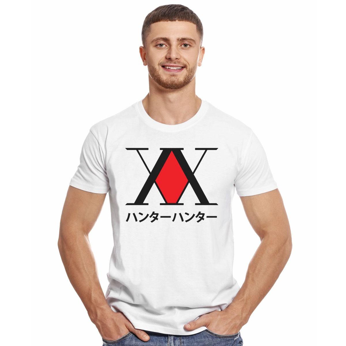 HUNTER X CAZADOR X LOGO Y LETRAS JAPONESAS POLERA MANGA CORTA HOMBRE-2