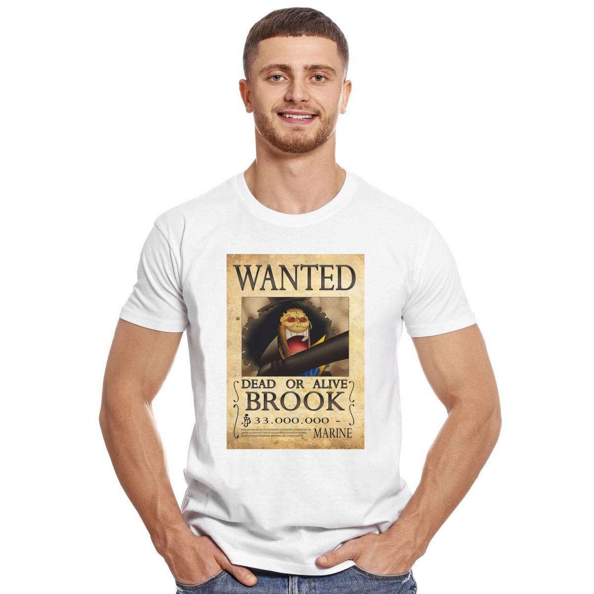 ONE PIECE WANTED BROOK POLERA MANGA CORTA HOMBRE-2