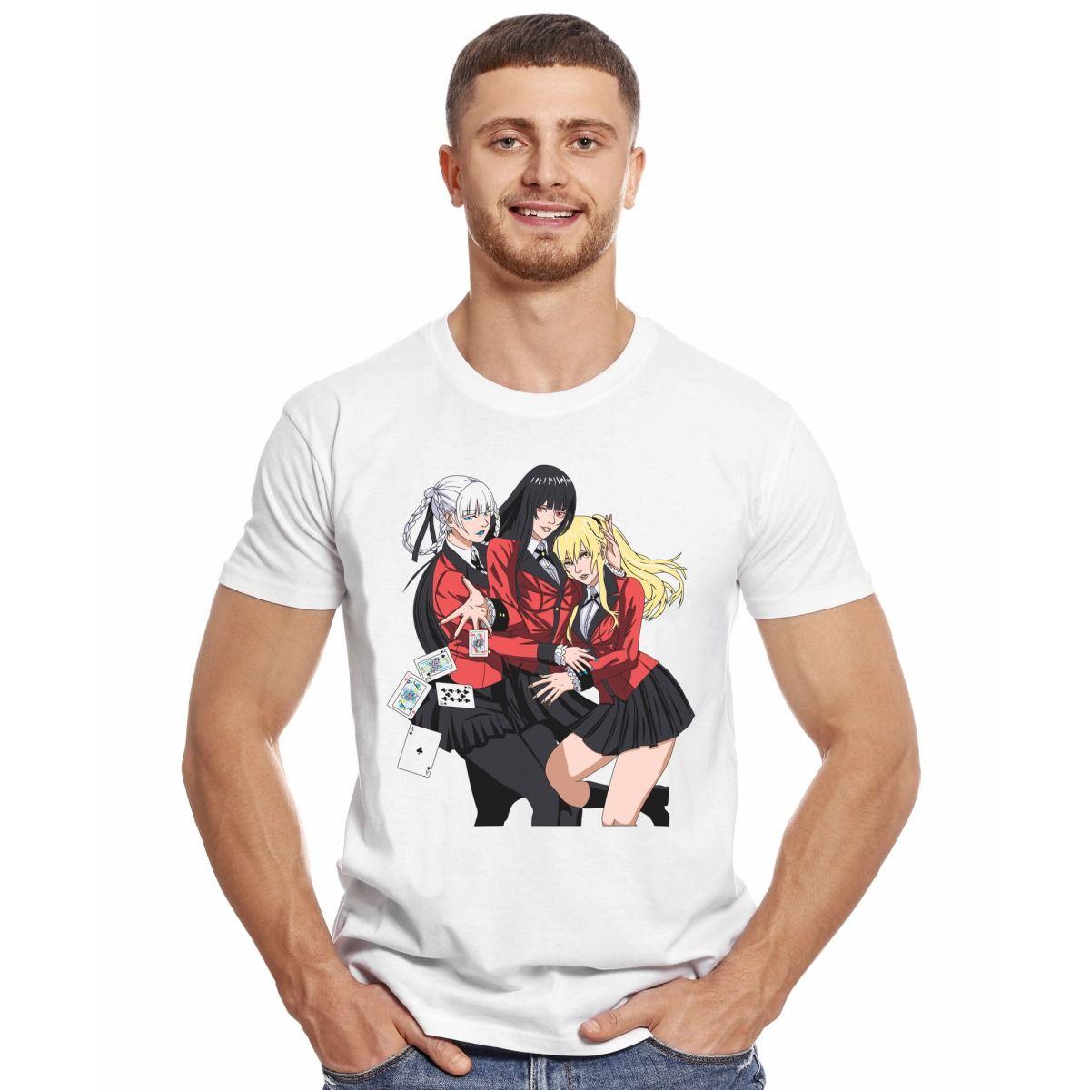 KAKEGURUI KIRARI MARY YUMEKO CARTAS POLERA MANGA CORTA HOMBRE-2