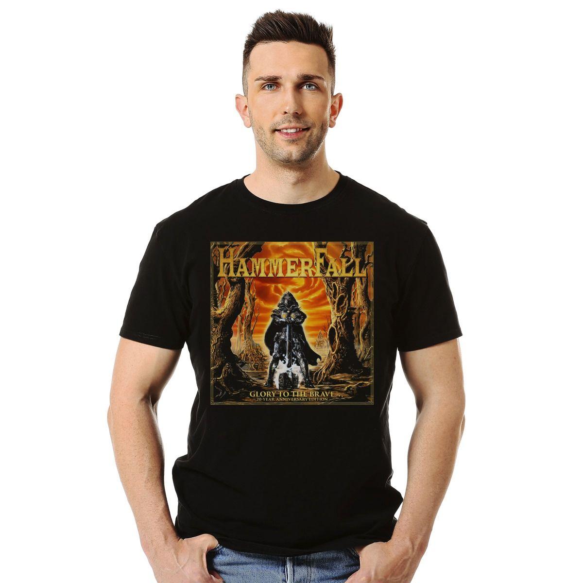 HAMMERFALL GLORY TO THE BRAVE 20 YEAR ANNIVERSARY EDITION POLERA MANGA CORTA HOMBRE-2