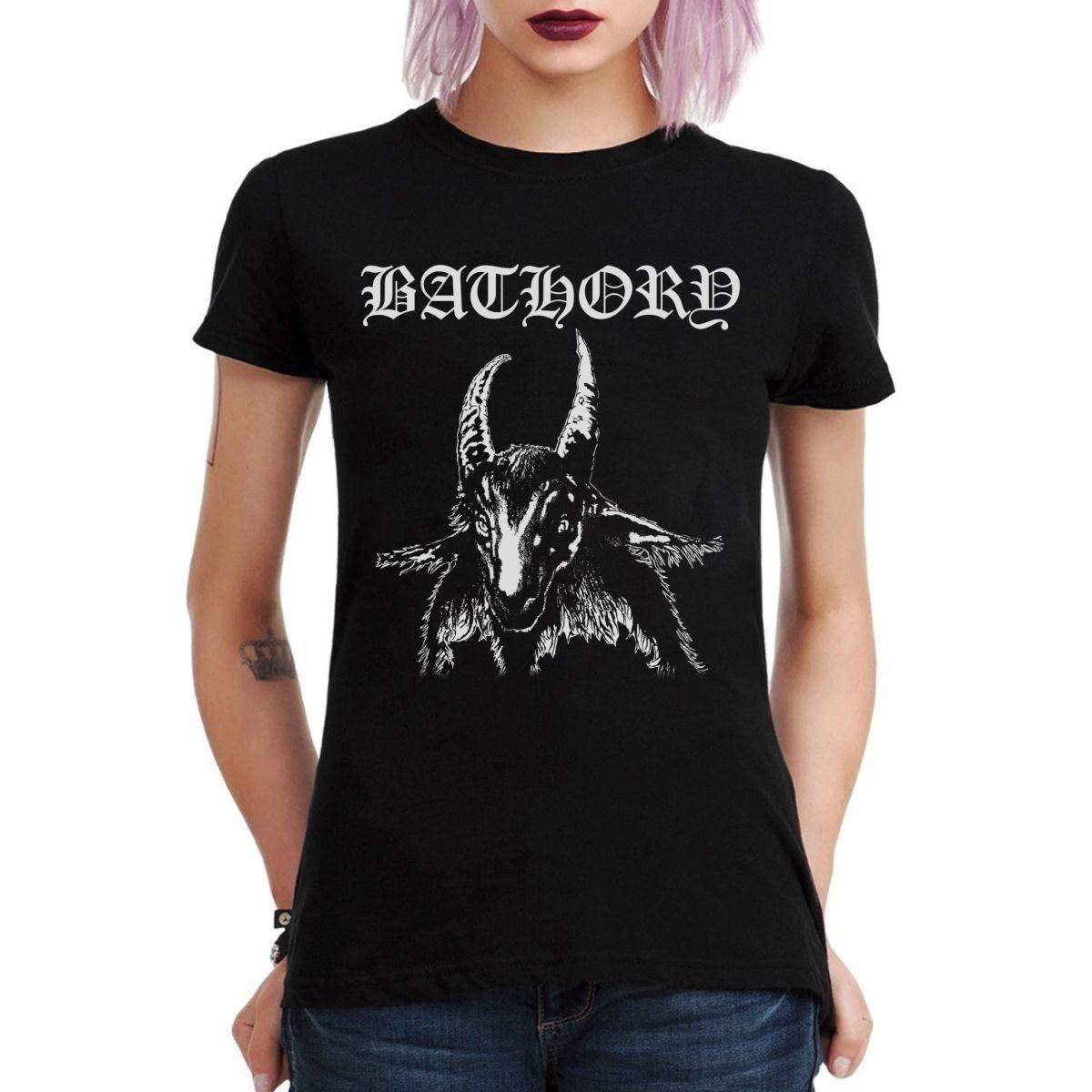 BATHORY BATHORY LOGO BLANCO POLERA MUJER-2