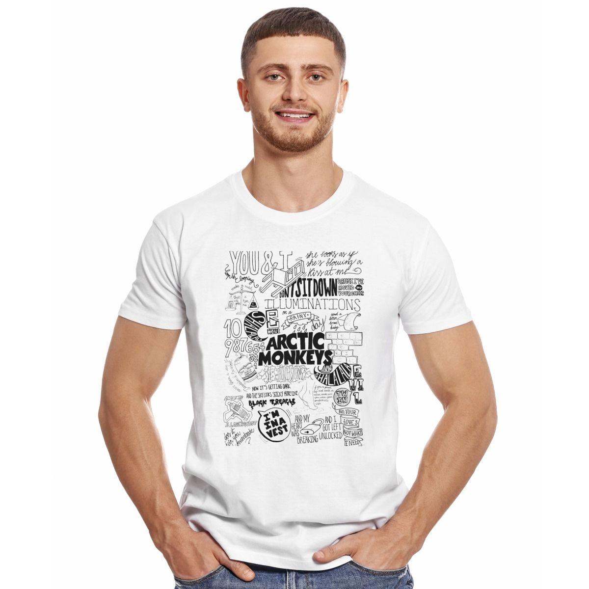 ARCTIC MONKEYS POSTER POLERA MANGA CORTA HOMBRE-2