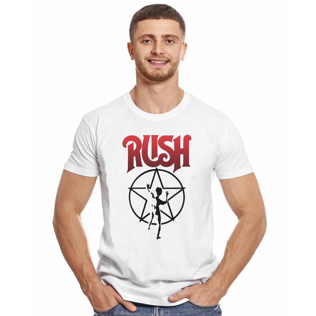 RUSH STARMAN STENCIL Y LOGO POLERA MANGA CORTA HOMBRE-2