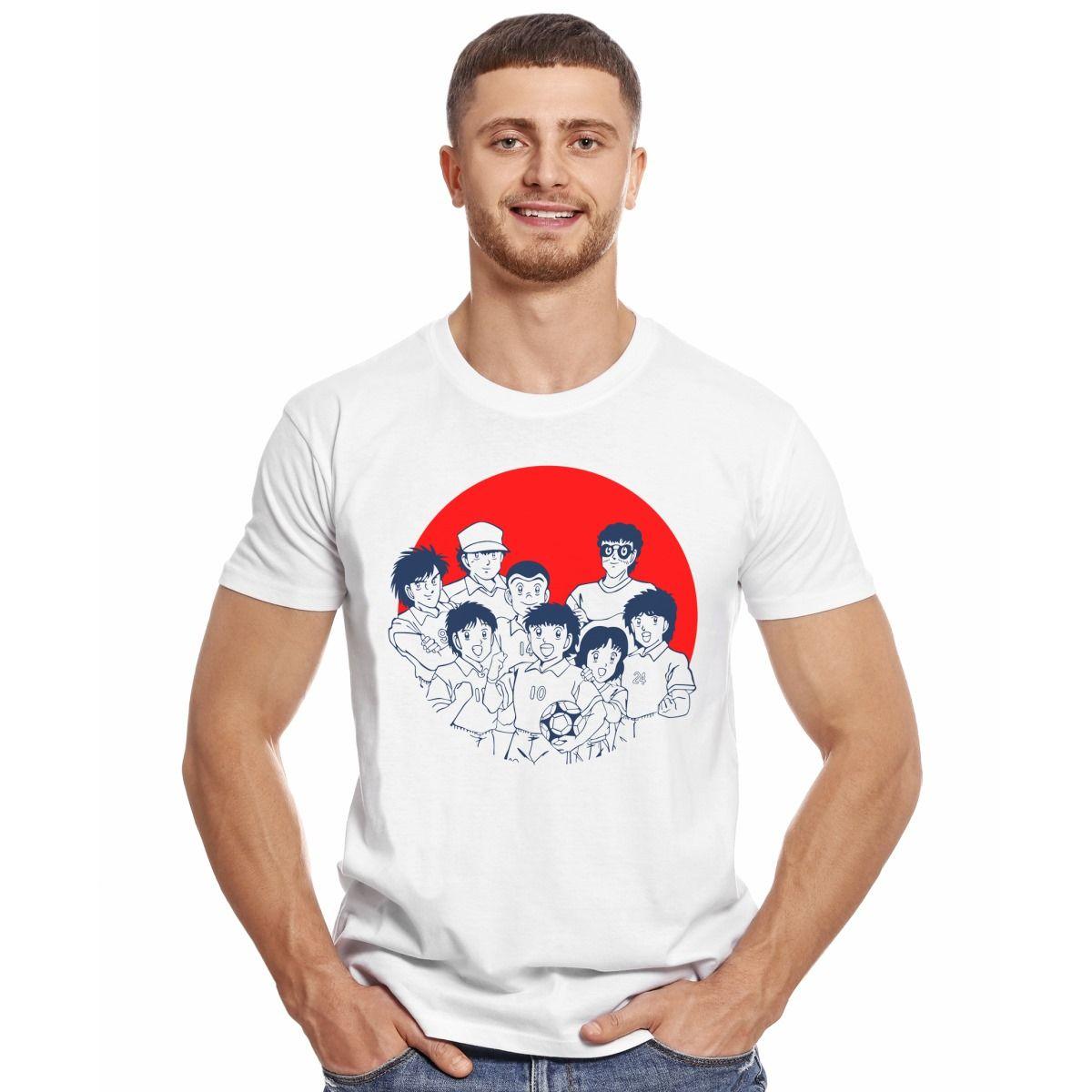 CAPITAN TSUBASA EQUIPO REDONDO POLERA MANGA CORTA HOMBRE-2