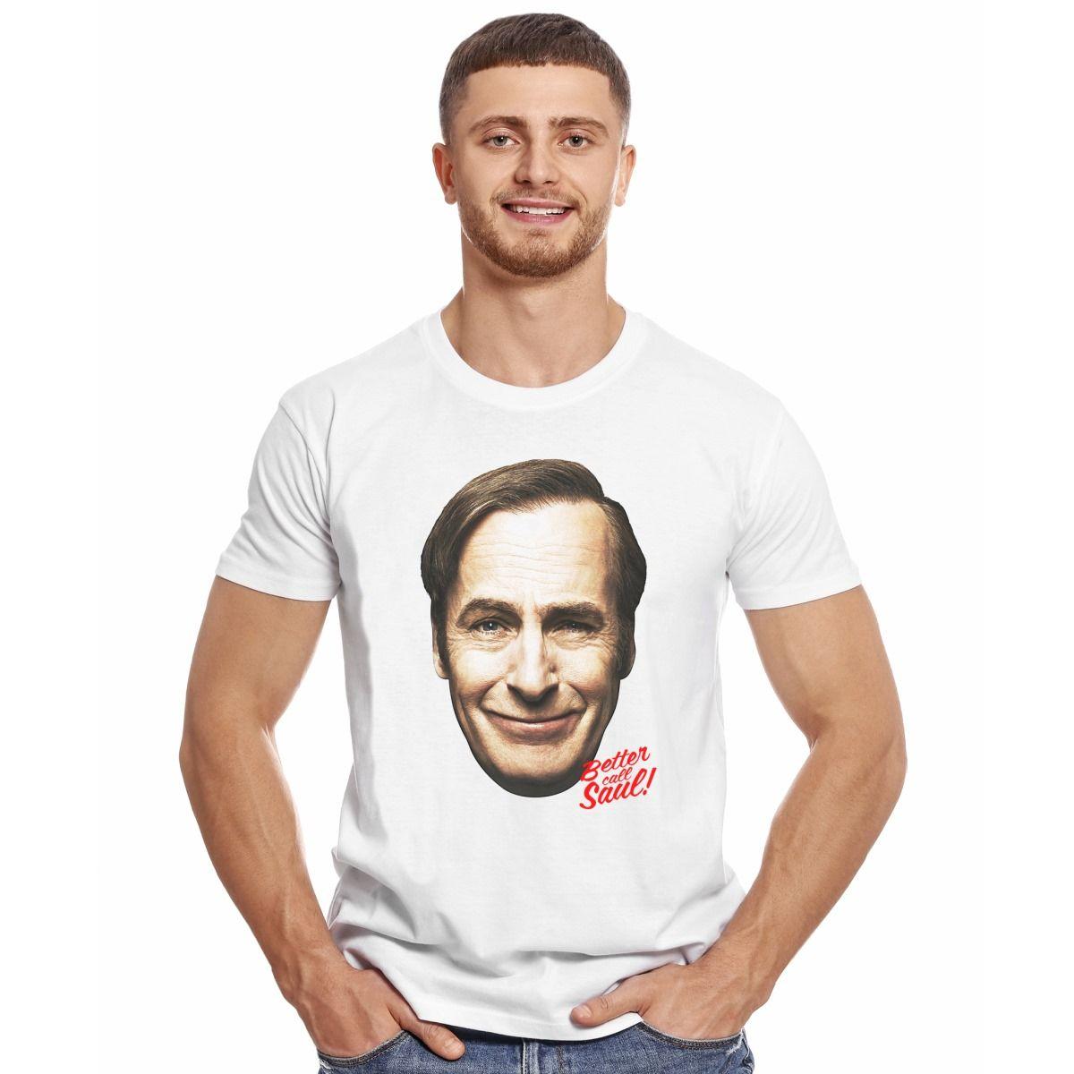 BREAKING BAD SAUL FACE POLERA MANGA CORTA HOMBRE-2