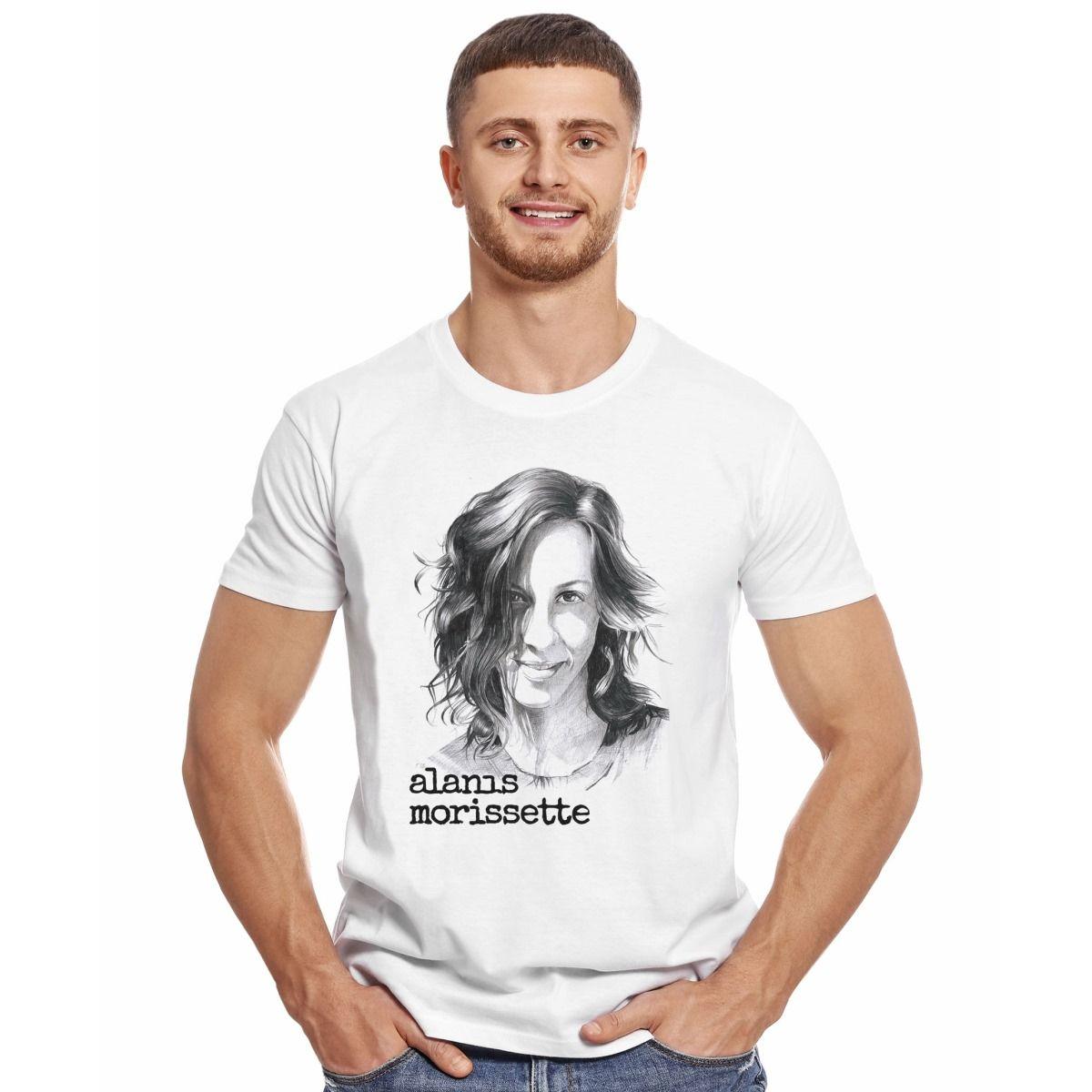 ALANIS MORISSETTE FACE POLERA MANGA CORTA HOMBRE-2