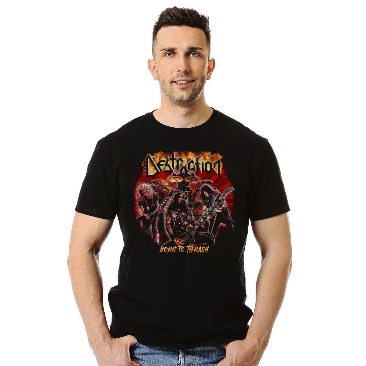 DESTRUCTION BORN TO THRASH POLERA MANGA CORTA HOMBRE-2