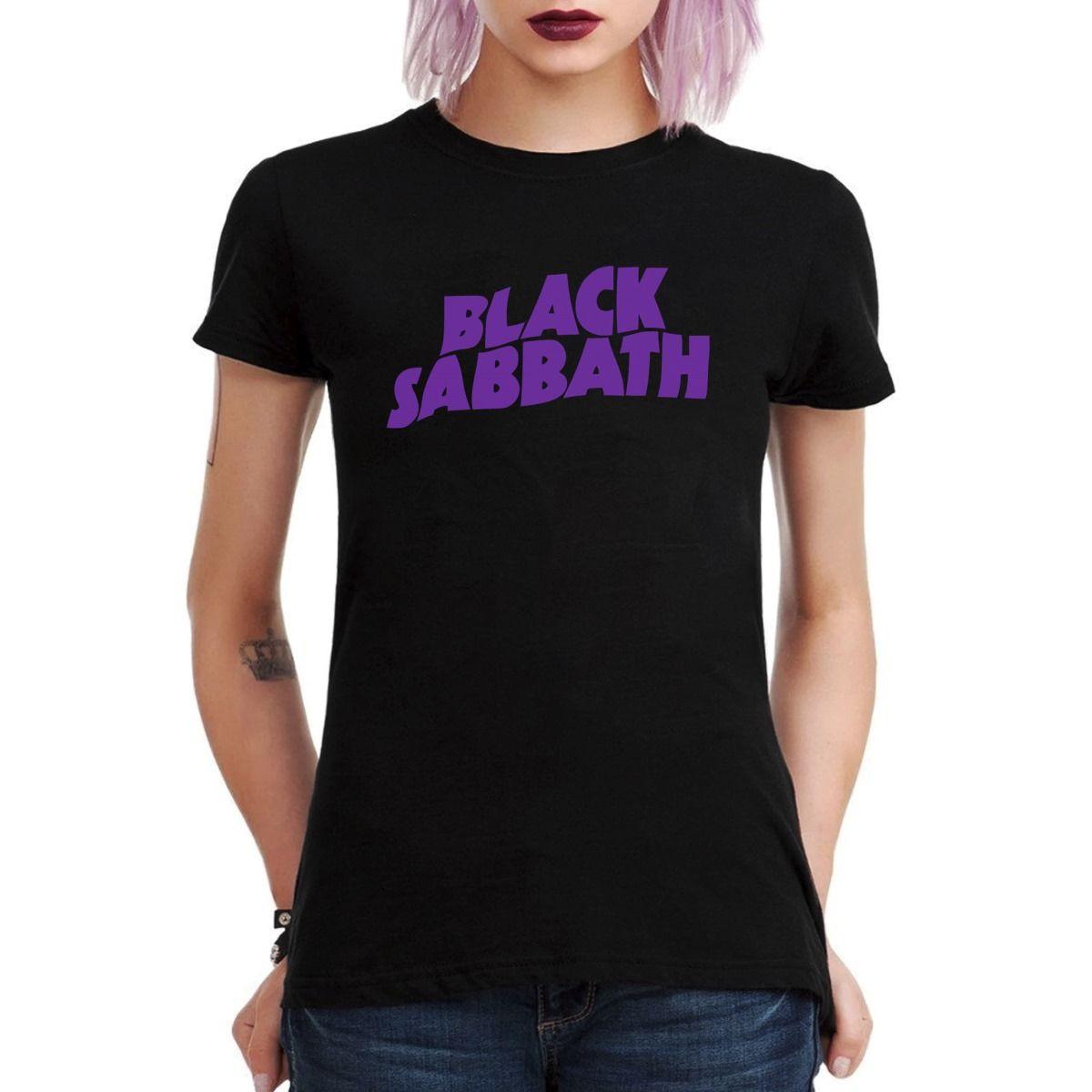BLACK SABBATH LOGO MORADO POLERA MUJER-2