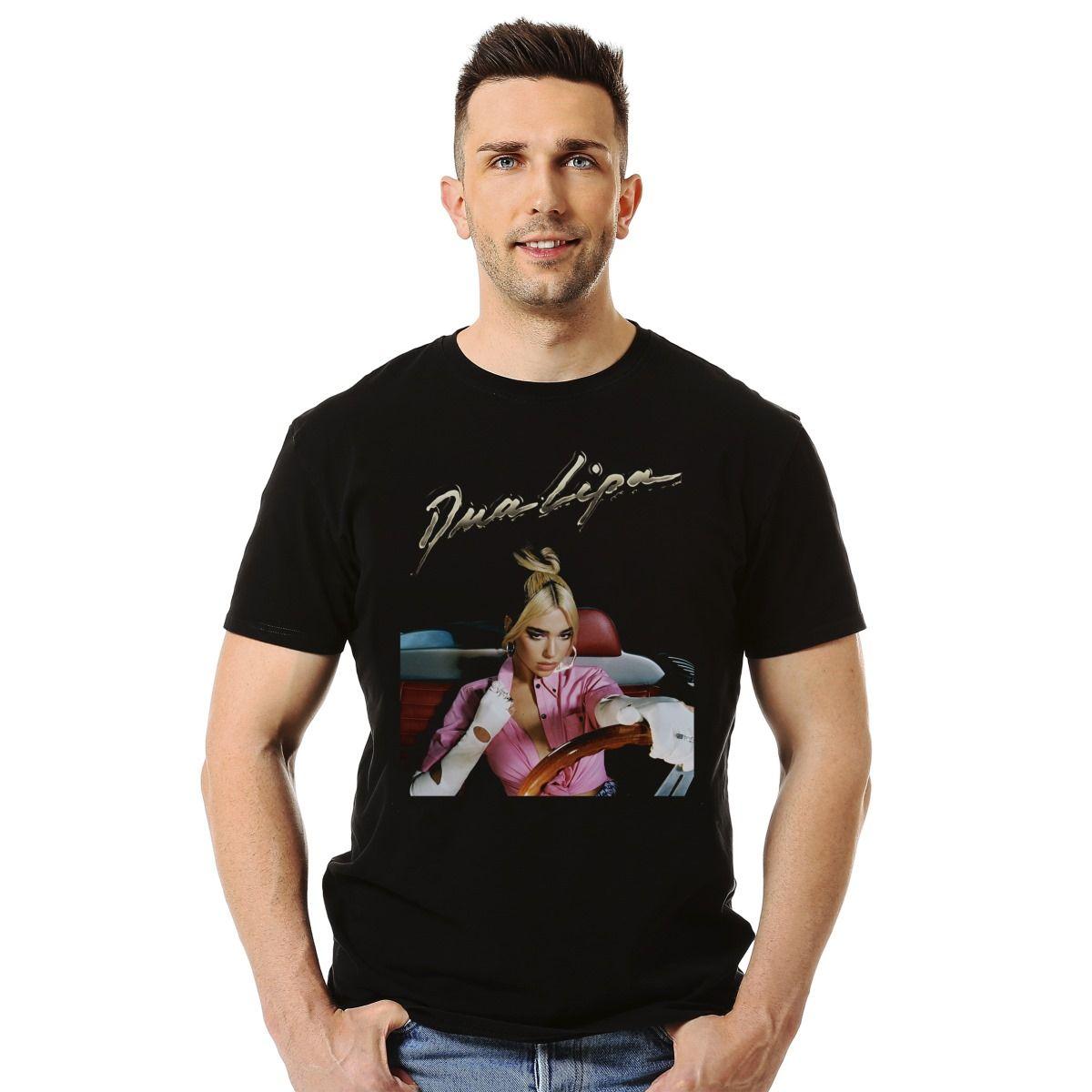 DUA LIPA CAR FUTURE NOSTALGIA AUTOMOVIL POLERA MANGA CORTA HOMBRE-2