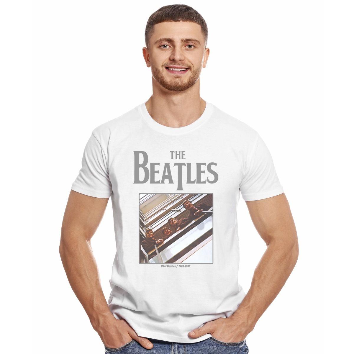 THE BEATLES 1962-1966 THE BEST POLERA MANGA CORTA HOMBRE-2
