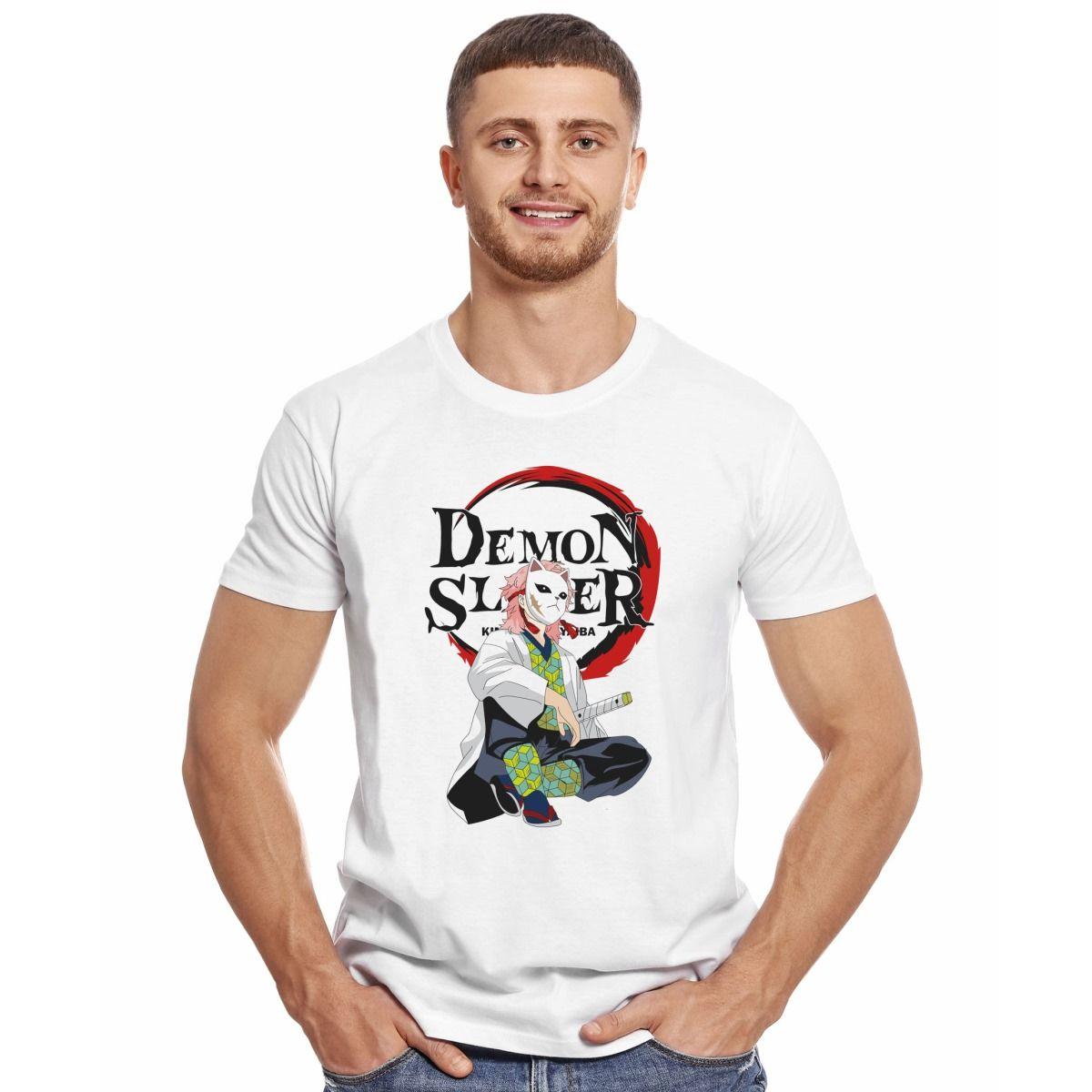 DEMON SLAYER SABITO KITSUNE KIMETSU NO YAIBA POLERA MANGA CORTA HOMBRE-2