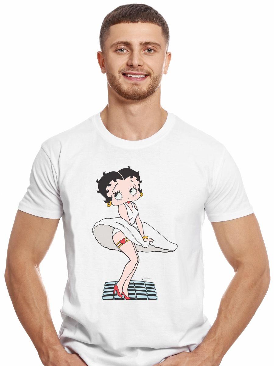 BETTY BOOP MARILYN MONROE POLERA MANGA CORTA HOMBRE-0