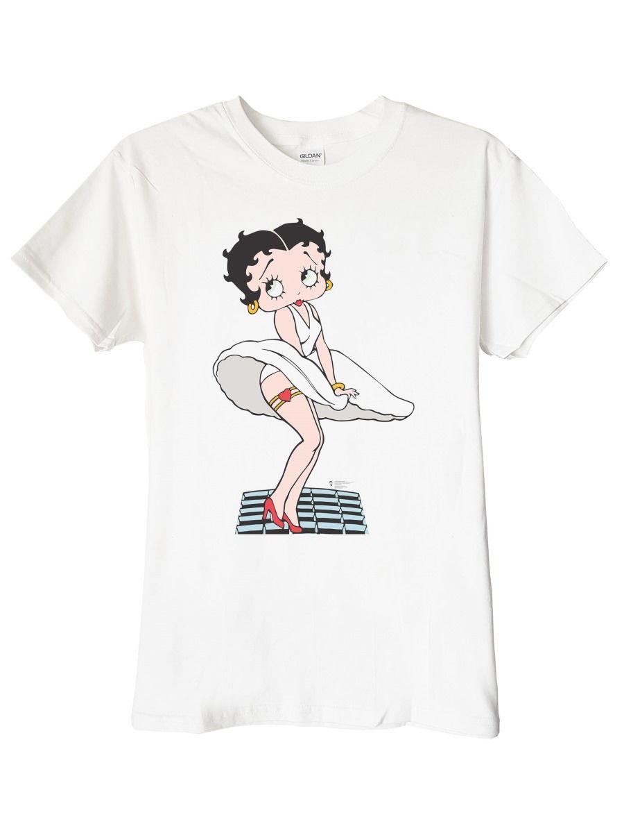 BETTY BOOP MARILYN MONROE POLERA MANGA CORTA HOMBRE-1