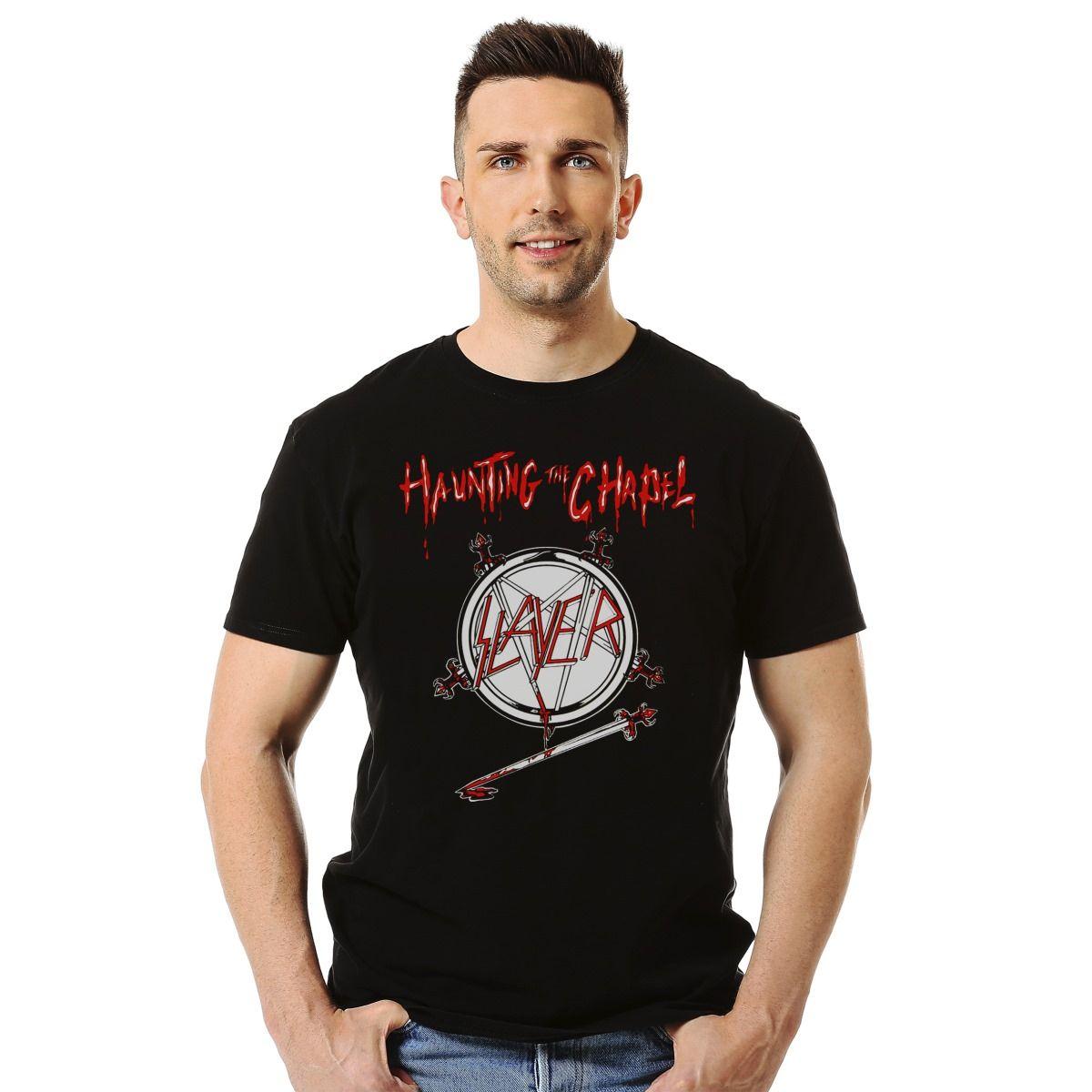 SLAYER HAUNTING THE CHAPEL POLERA MANGA CORTA HOMBRE-2