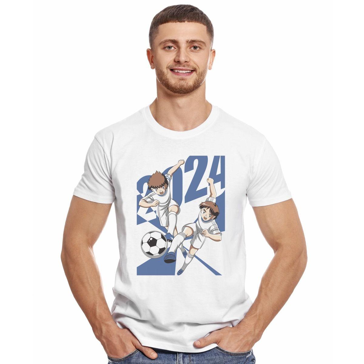CAPITAN TSUBASA SIGUIENDO LA PELOTA POLERA MANGA CORTA HOMBRE-2