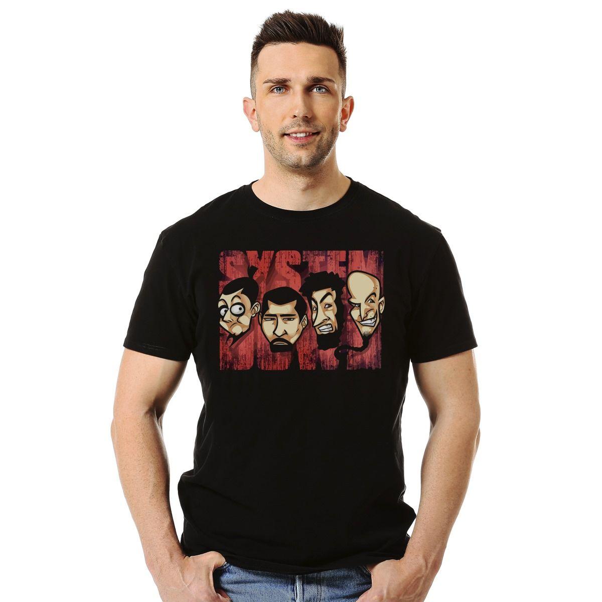 SYSTEM OF A DOWN CARTOON POLERA MANGA CORTA HOMBRE-2