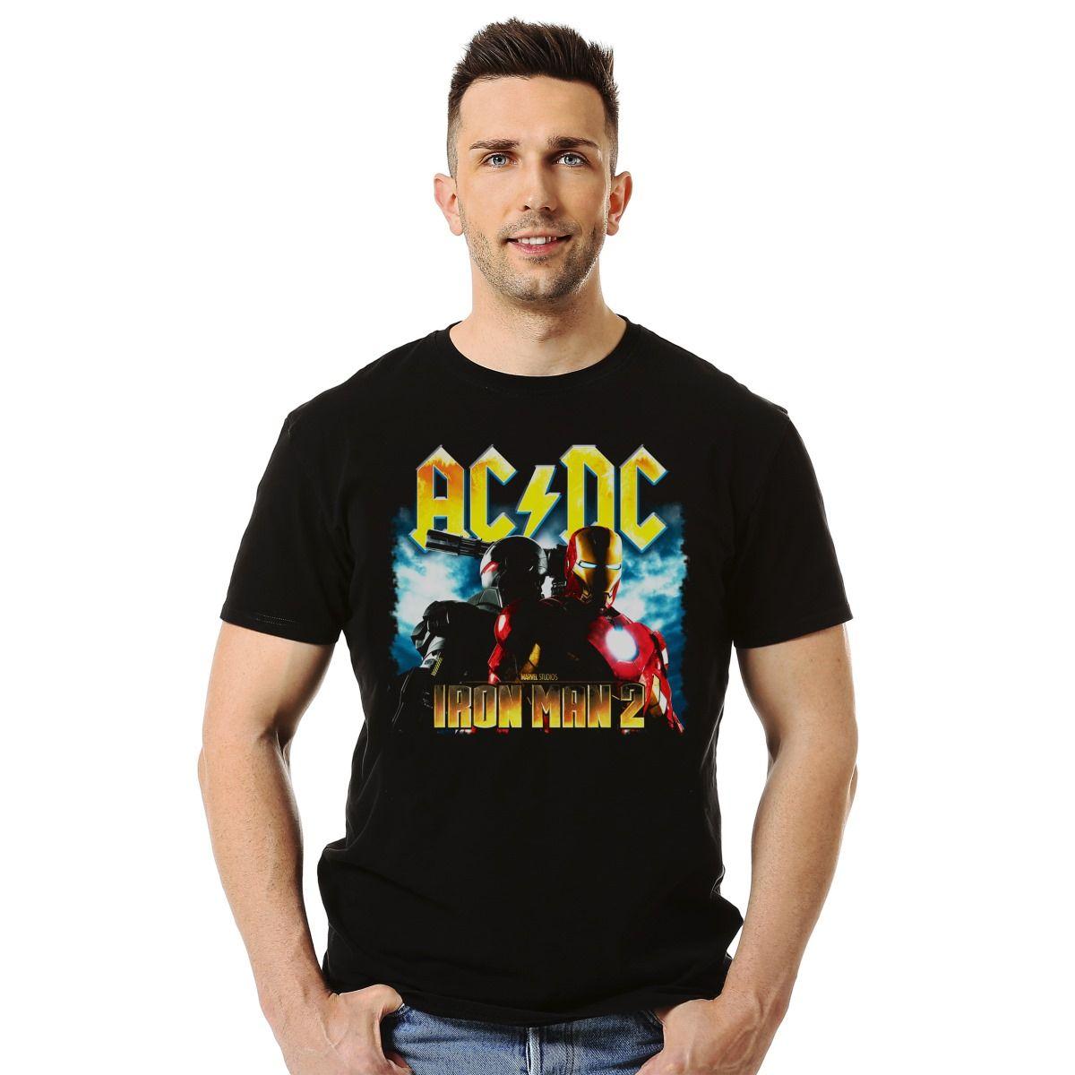 AC DC IRON MAN 2 POLERA MANGA CORTA HOMBRE-2