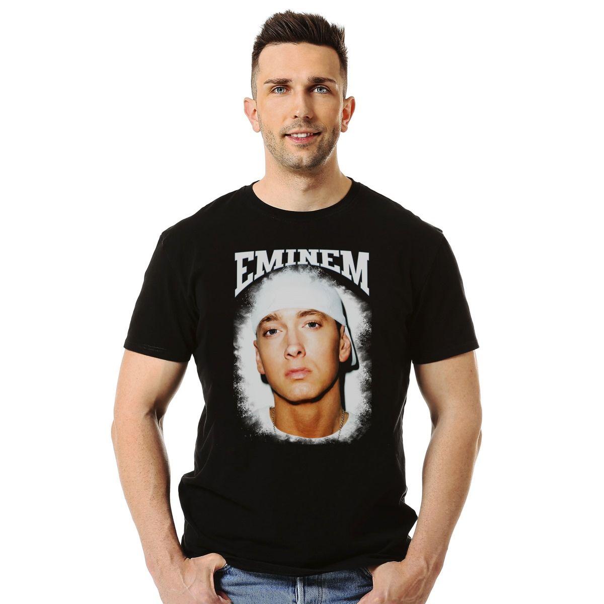 EMINEM FACE LOGO SLIM SHADY POLERA MANGA CORTA HOMBRE-2