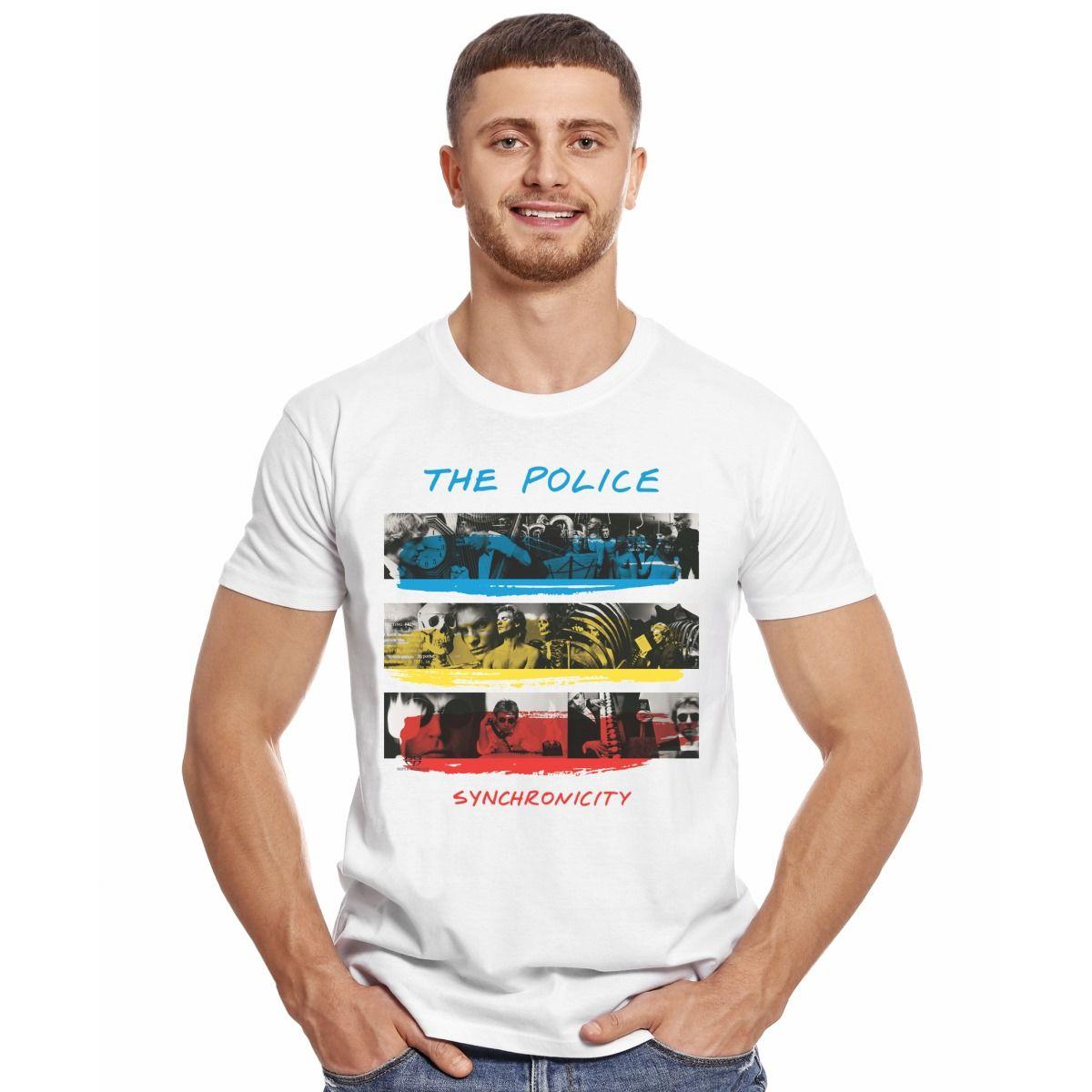 THE POLICE SYNCHRONICITY PHOTOS POLERA MANGA CORTA HOMBRE-2