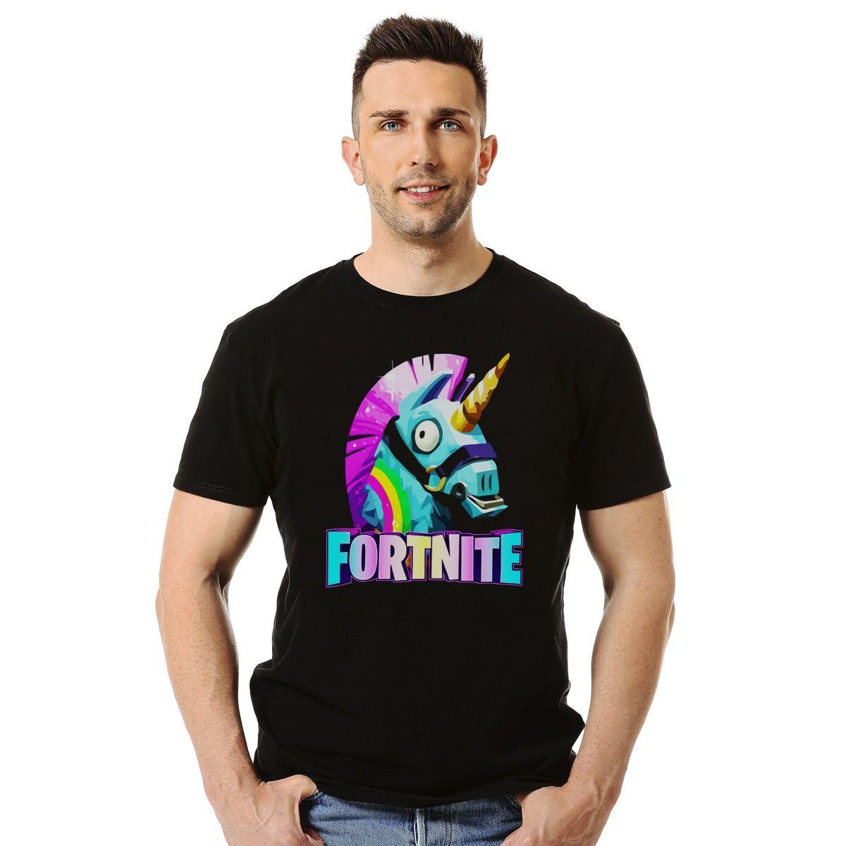 FORTNITE UNICORNIO POLERA MANGA CORTA HOMBRE-2