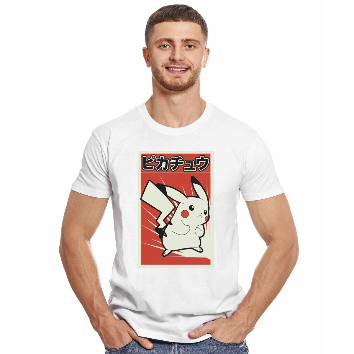 PIKACHU MULTIVERSE POSTER POLERA MANGA CORTA HOMBRE-2