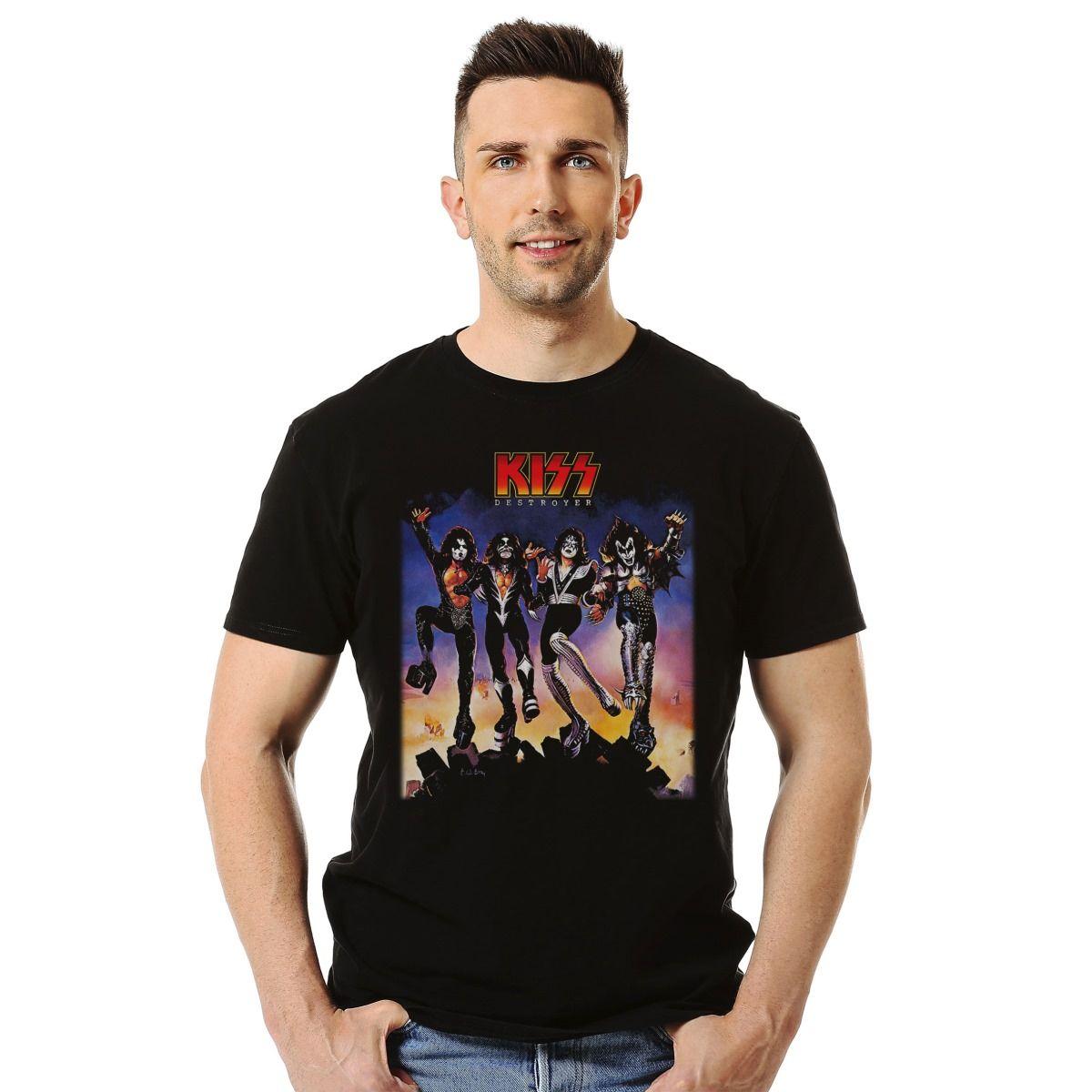 KISS DESTROYER ALBUM COVER POLERA MANGA CORTA HOMBRE-2