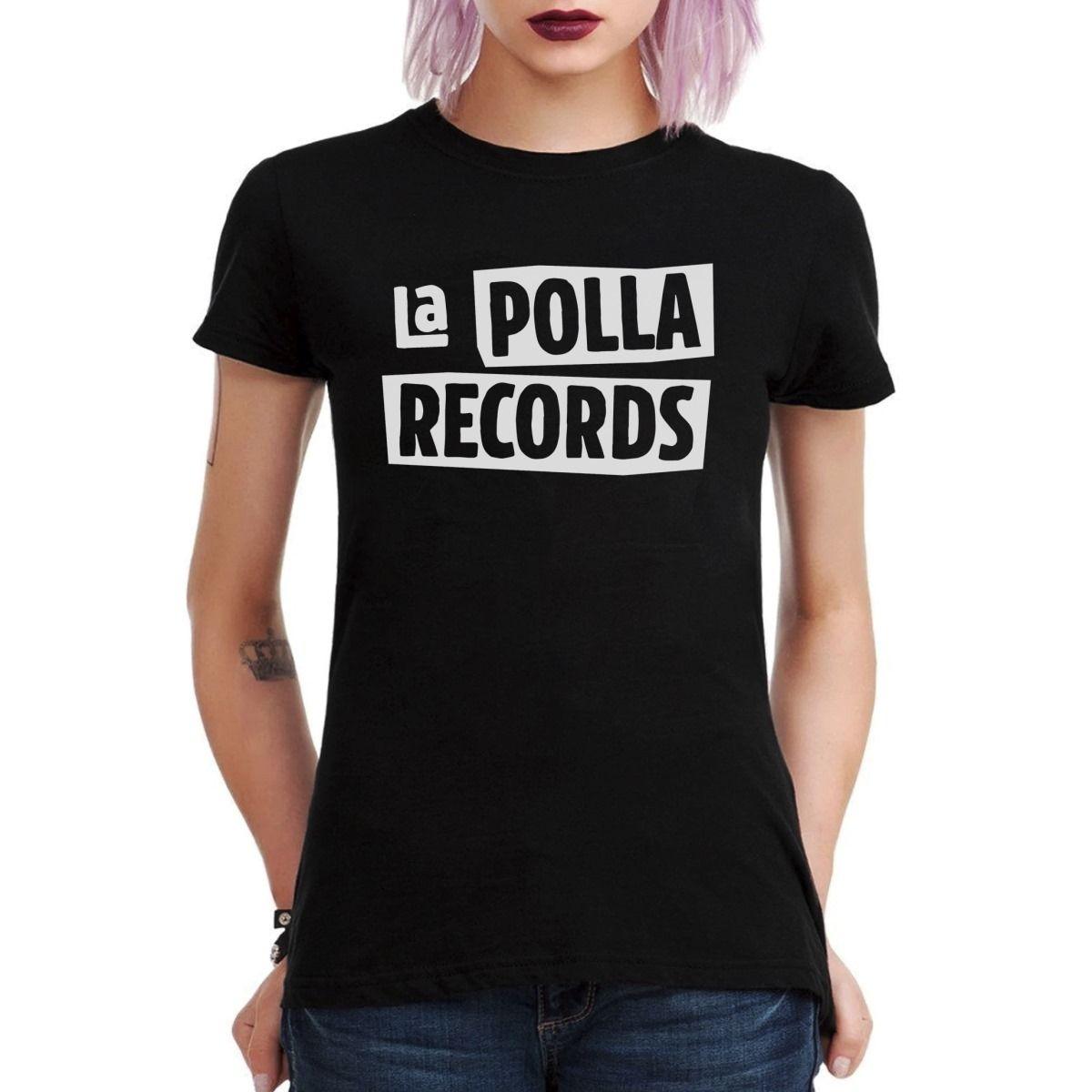 LA POLLA RECORDS LOGO POLERA MUJER-2