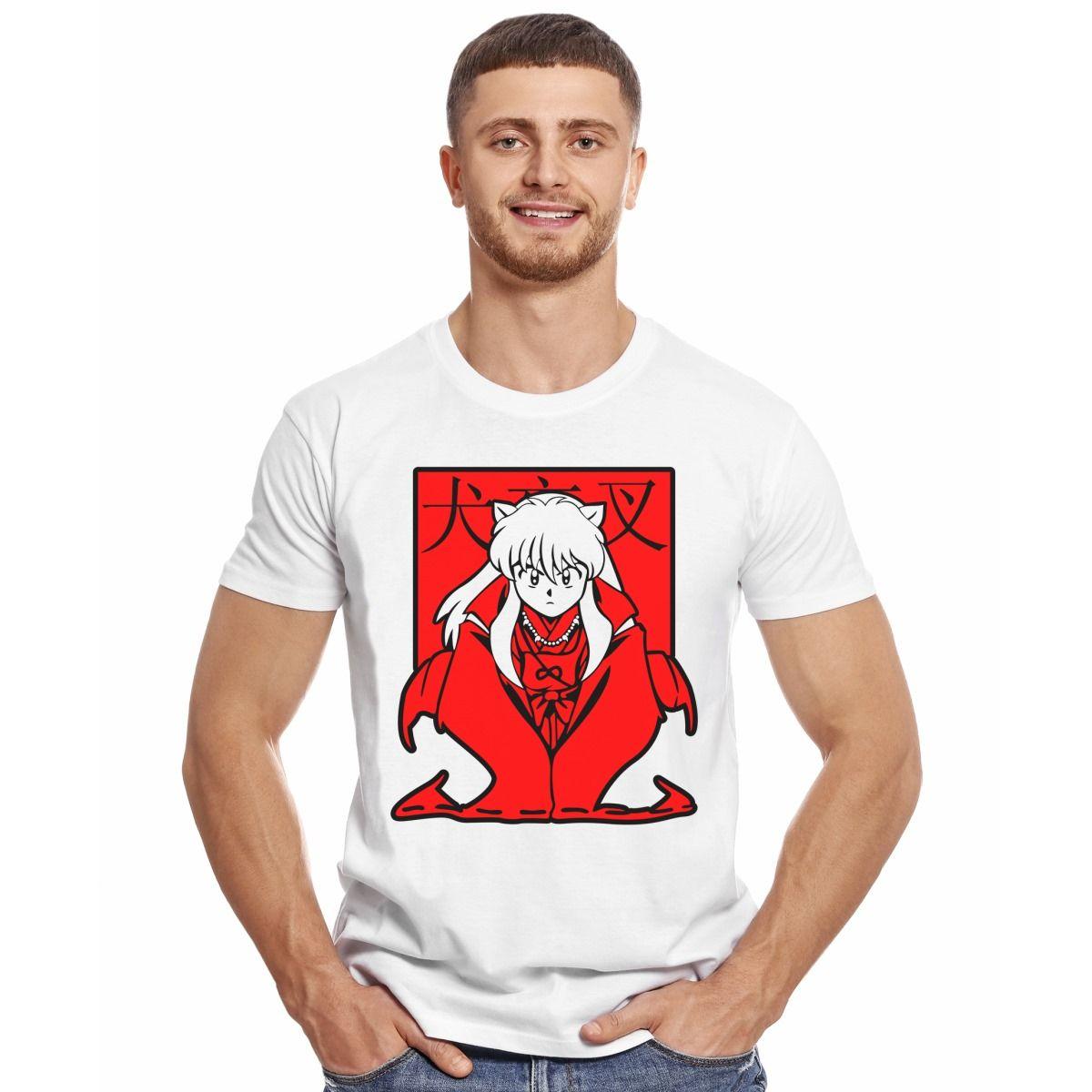 INUYASHA VECTOR CUADRADO POLERA MANGA CORTA HOMBRE-2
