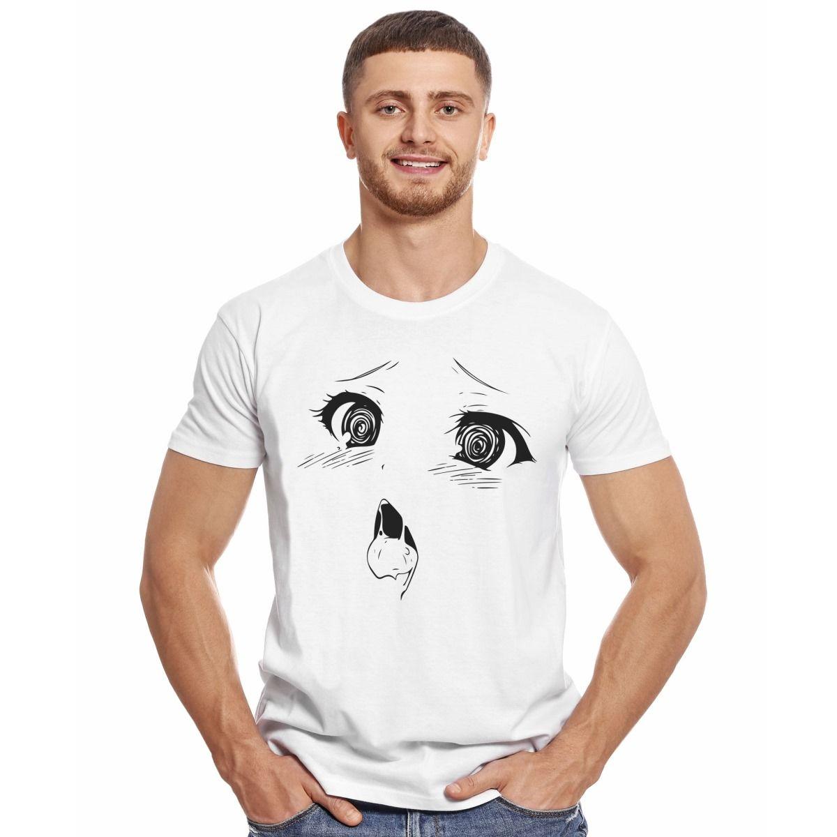 HENTAI CARA ROSTRO POLERA MANGA CORTA HOMBRE-2