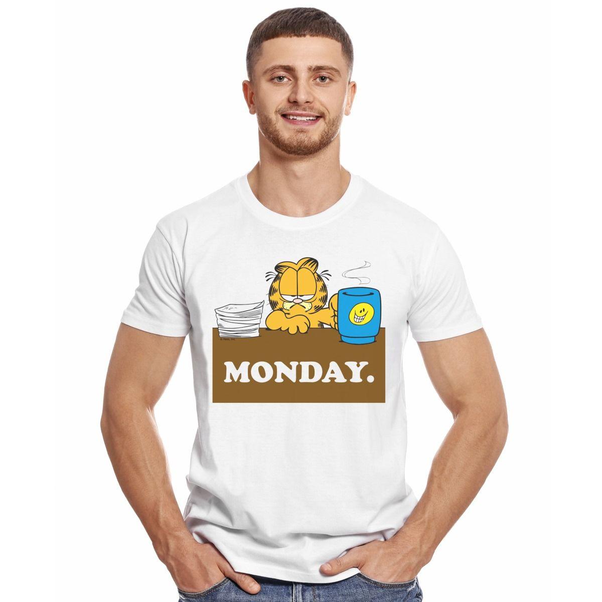 GARFIELD MONDAY POLERA MANGA CORTA HOMBRE-2