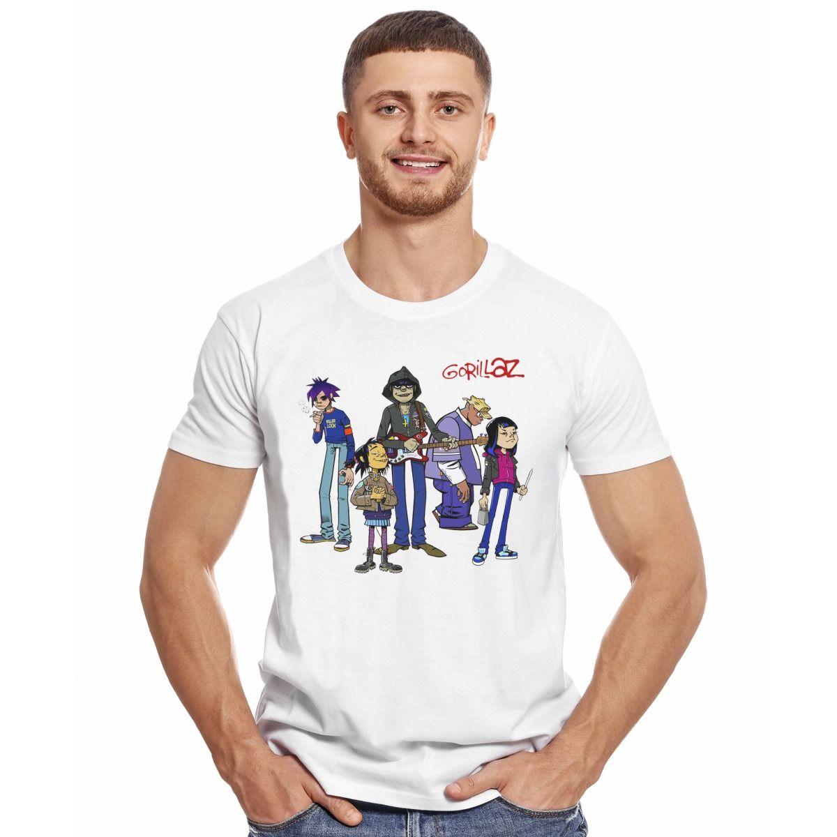 GORILLAZ BAND COMIC POLERA MANGA CORTA HOMBRE-2