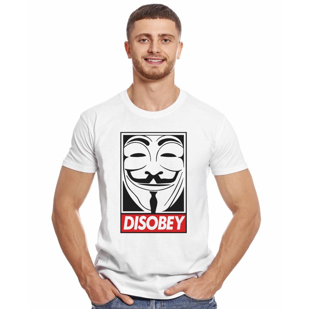 ANONYMOUS DISOBEY STENCIL POLERA MANGA CORTA HOMBRE-2