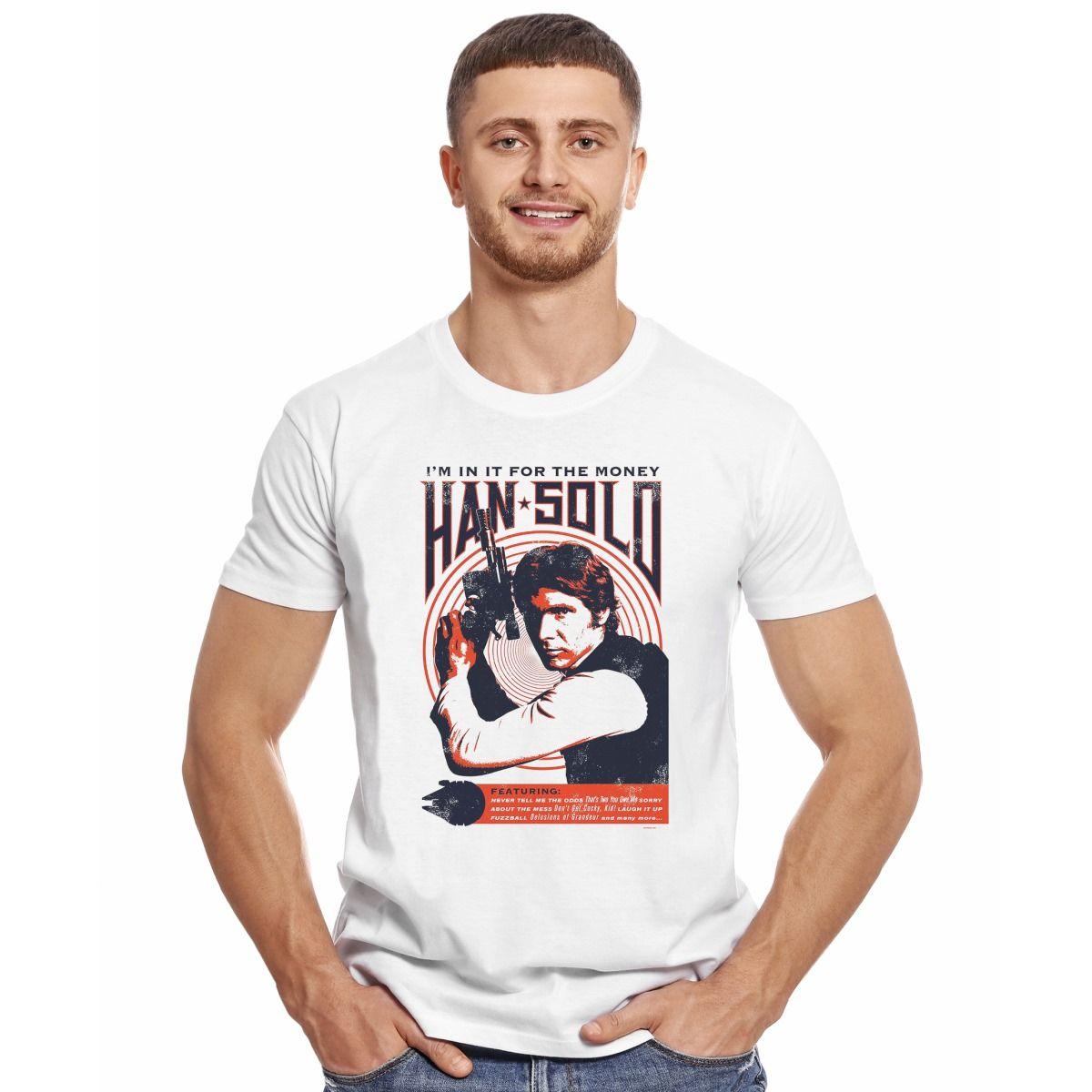 STAR WARS HAN SOLO I'M IN IT FOR THE MONEY POLERA MANGA CORTA HOMBRE-2