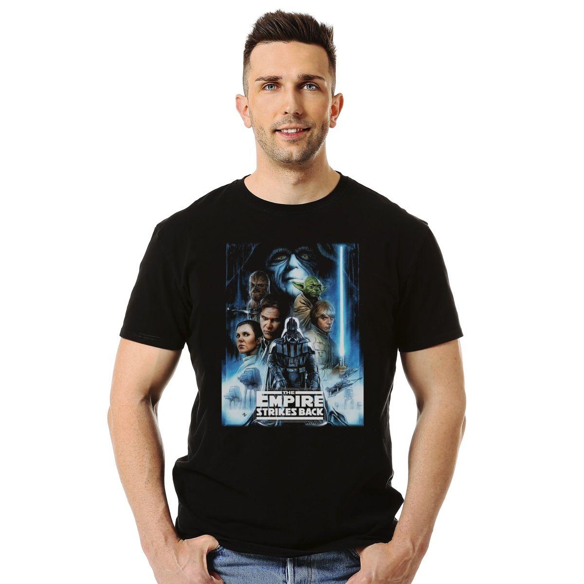 STAR WARS EMPIRE STRIKES BACK COMIC POSTER POLERA MANGA CORTA HOMBRE-2