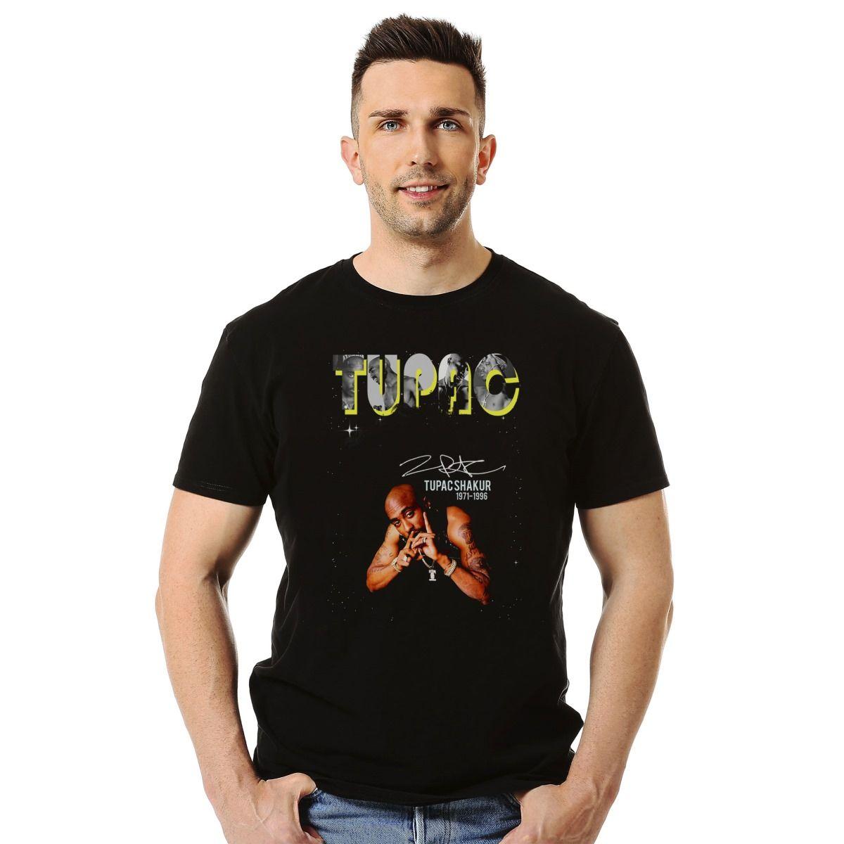 TUPAC SHAKUR 1971 1996 POLERA MANGA CORTA HOMBRE-2