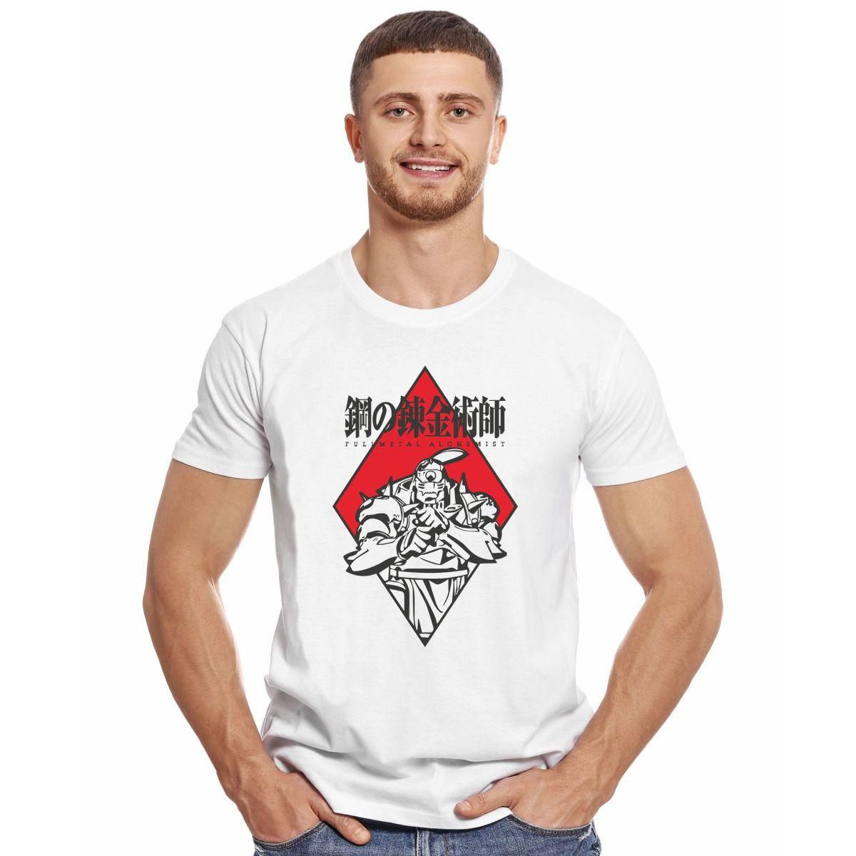 FULLMETAL ALCHEMIST LOGO ARMADURA POLERA MANGA CORTA HOMBRE-2