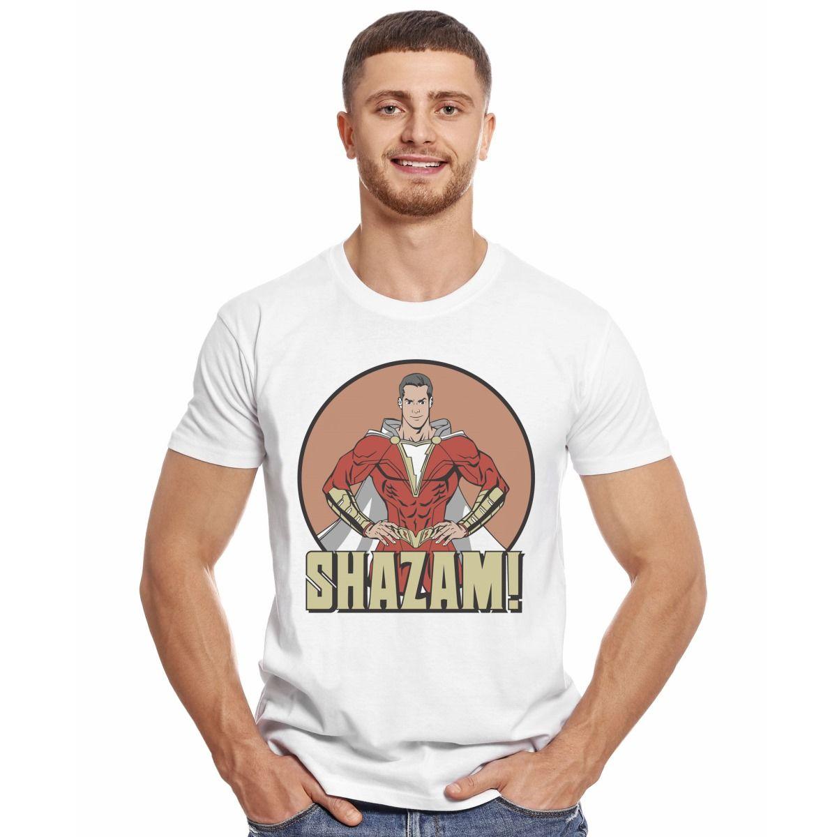 SHAZAM POSTER COMIC POLERA MANGA CORTA HOMBRE-2