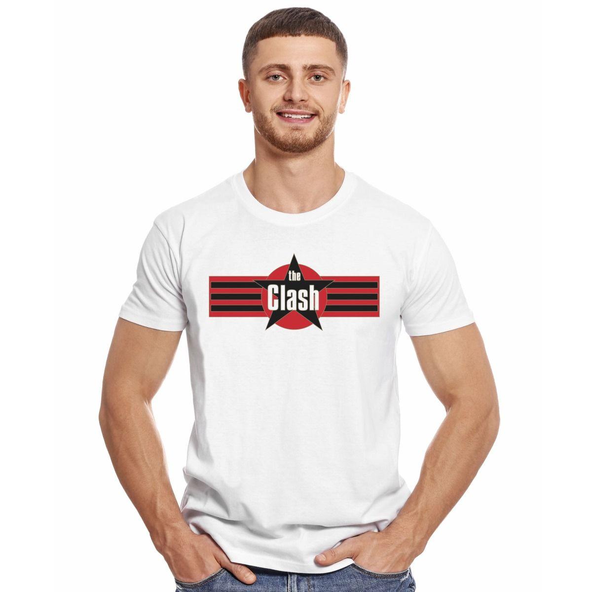 THE CLASH LOGO STAR POLERA MANGA CORTA HOMBRE-2