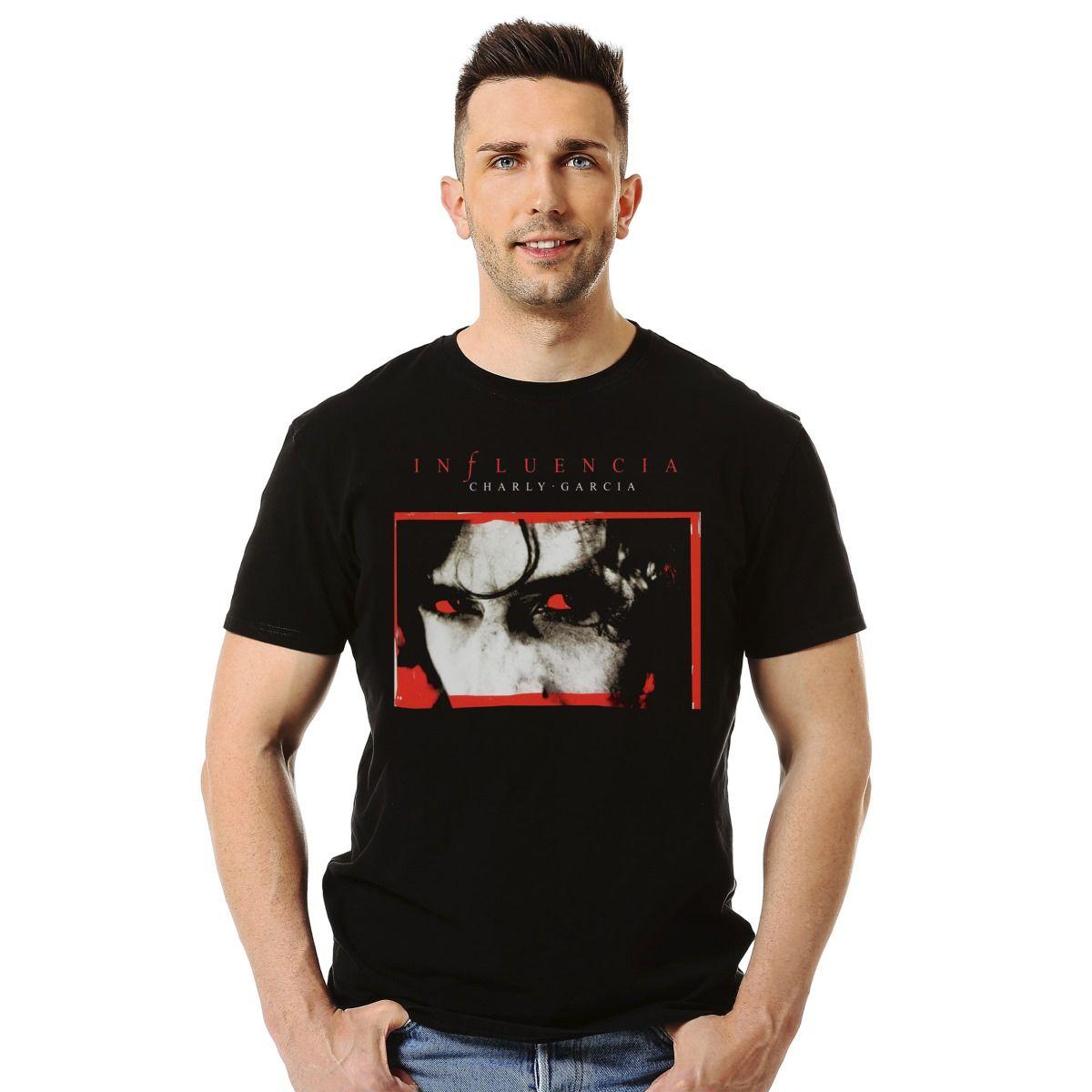 CHARLY GARCIA INFLUENCIA ALBUM POLERA MANGA CORTA HOMBRE-2