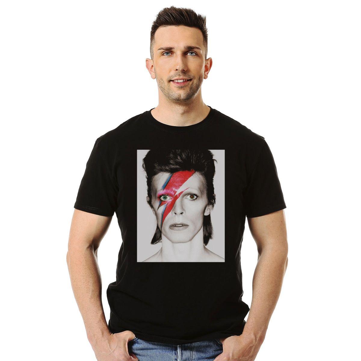 Polera David Bowie Face Lightning Pop-2
