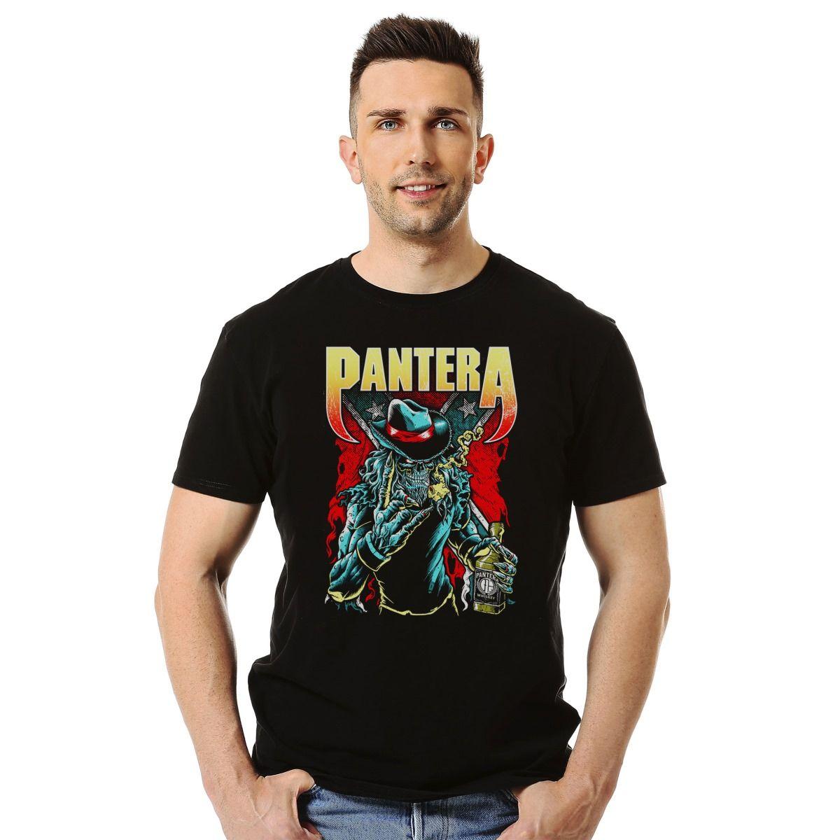 PANTERA COWBOY SKULL POLERA MANGA CORTA HOMBRE-2