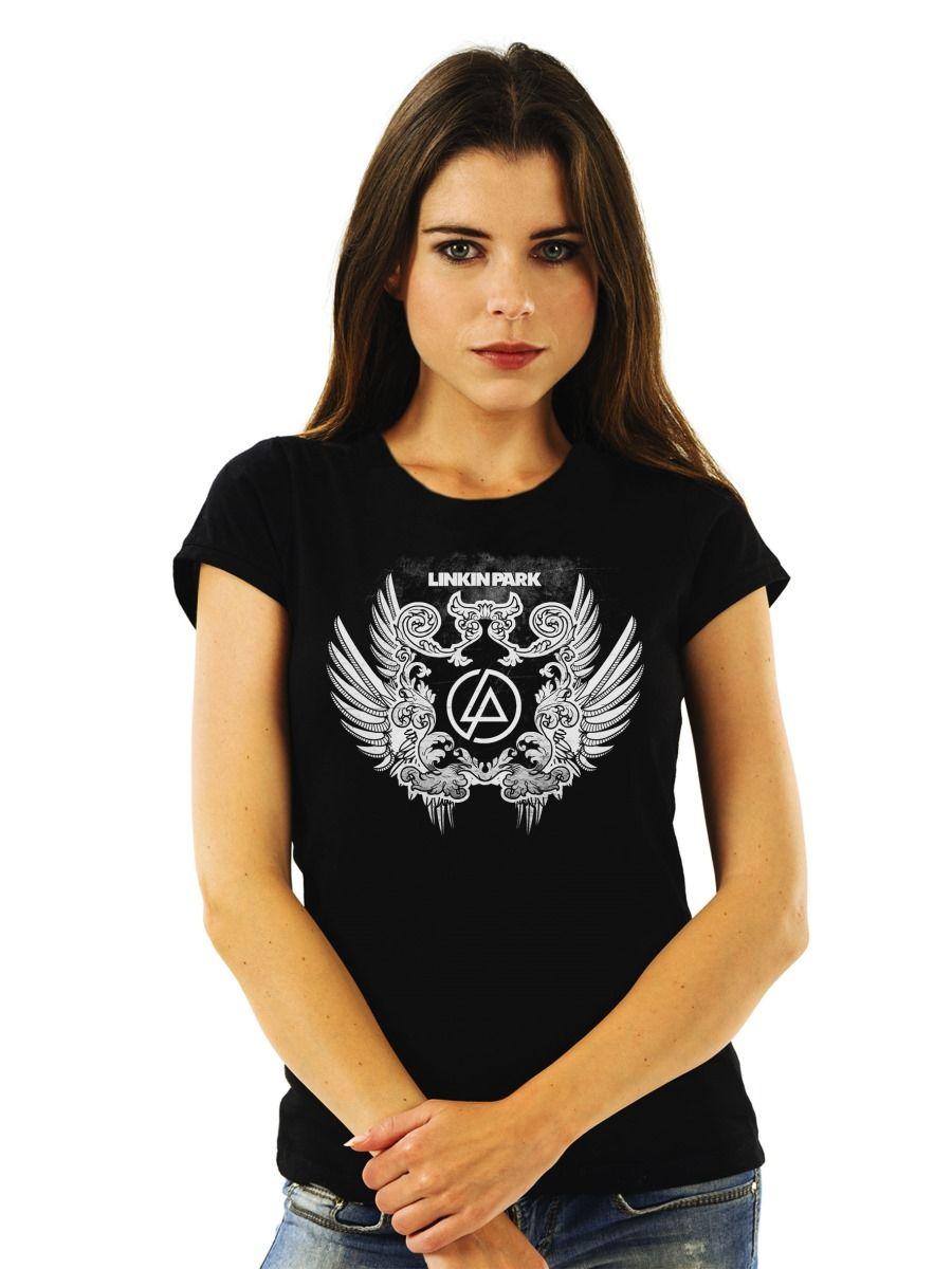 LINKIN PARK LOGO WINGS POLERA MUJER-0