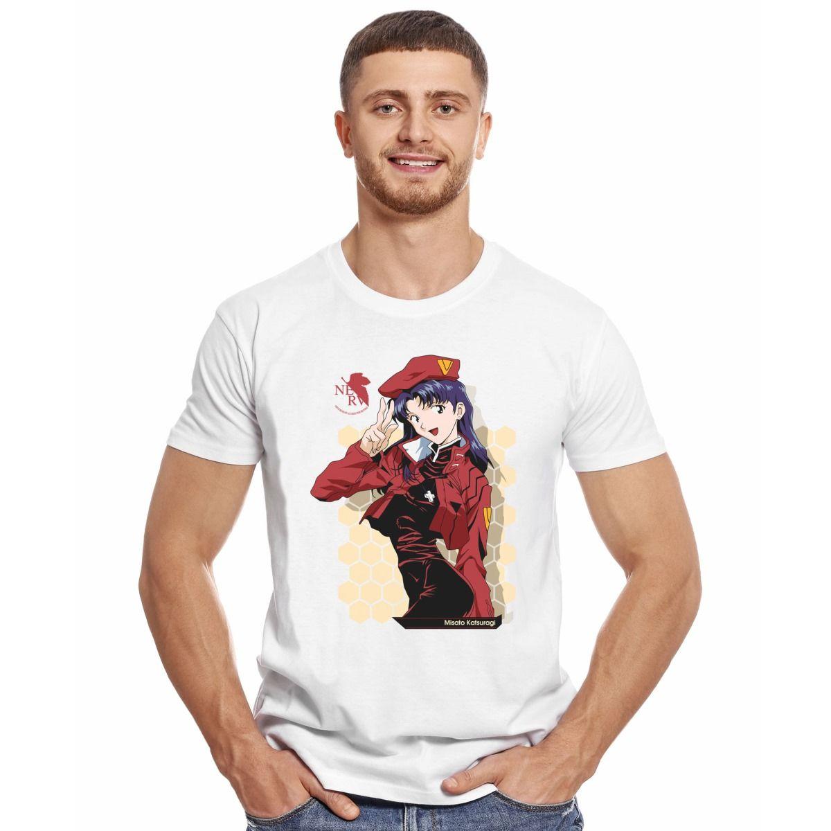 EVANGELION NEO GENESIS MISATO KATSURAGI POLERA MANGA CORTA HOMBRE-2