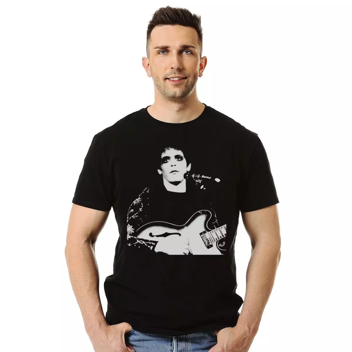 LOU REED TRANSFORMER GUITAR POLERA MANGA CORTA HOMBRE-2