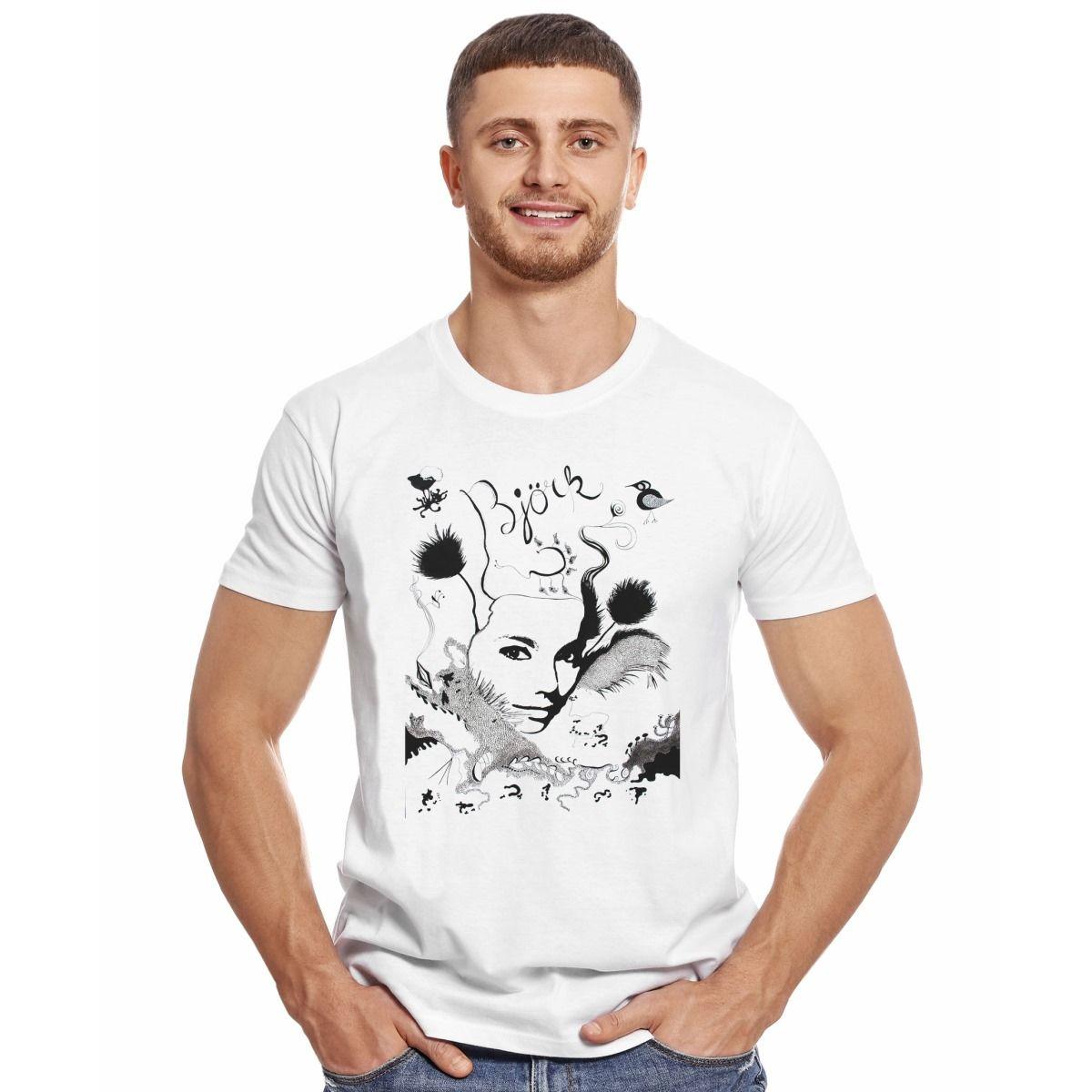 BJORK FANART POLERA MANGA CORTA HOMBRE-2