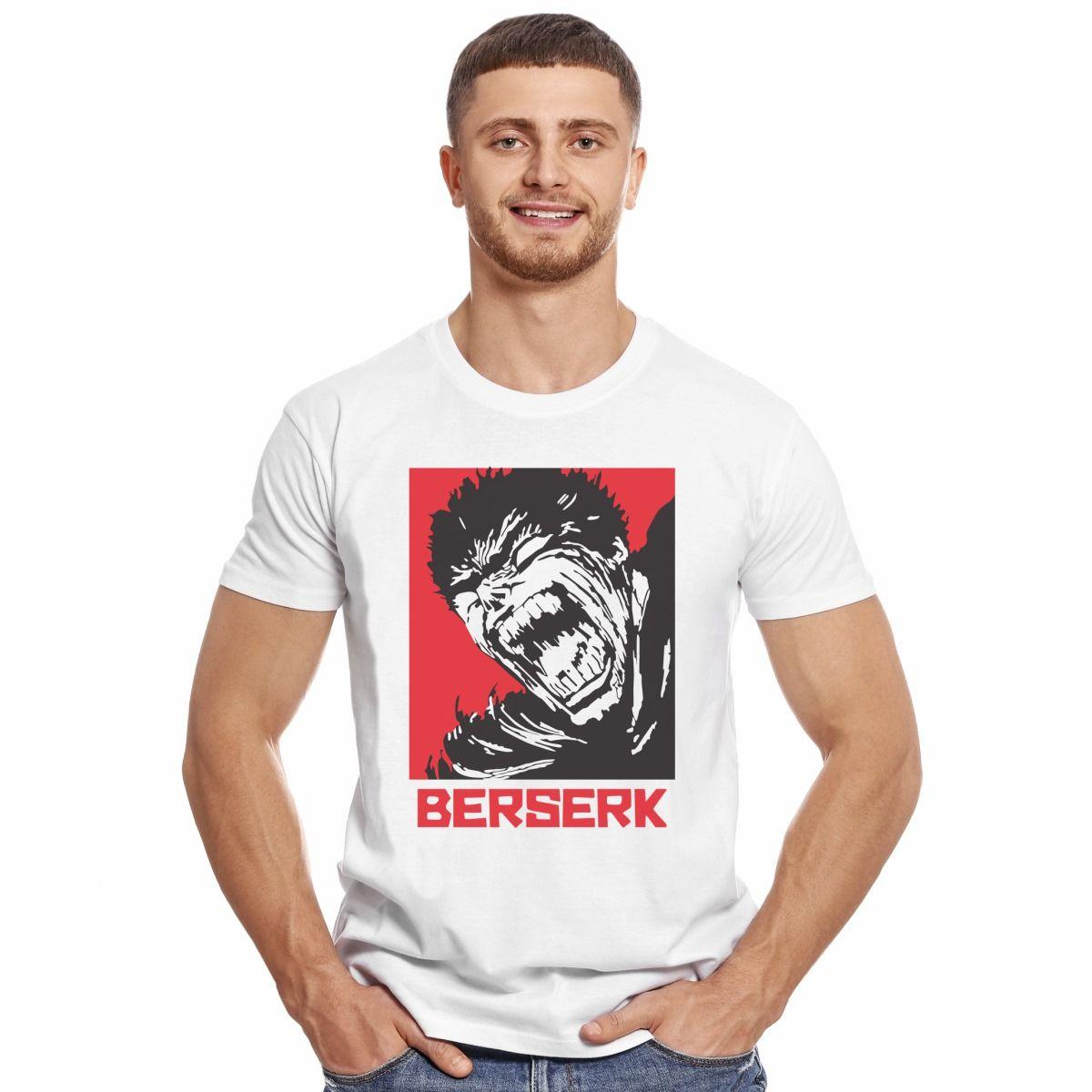 BERSERK GUTS ENFADADO POLERA MANGA CORTA HOMBRE-2